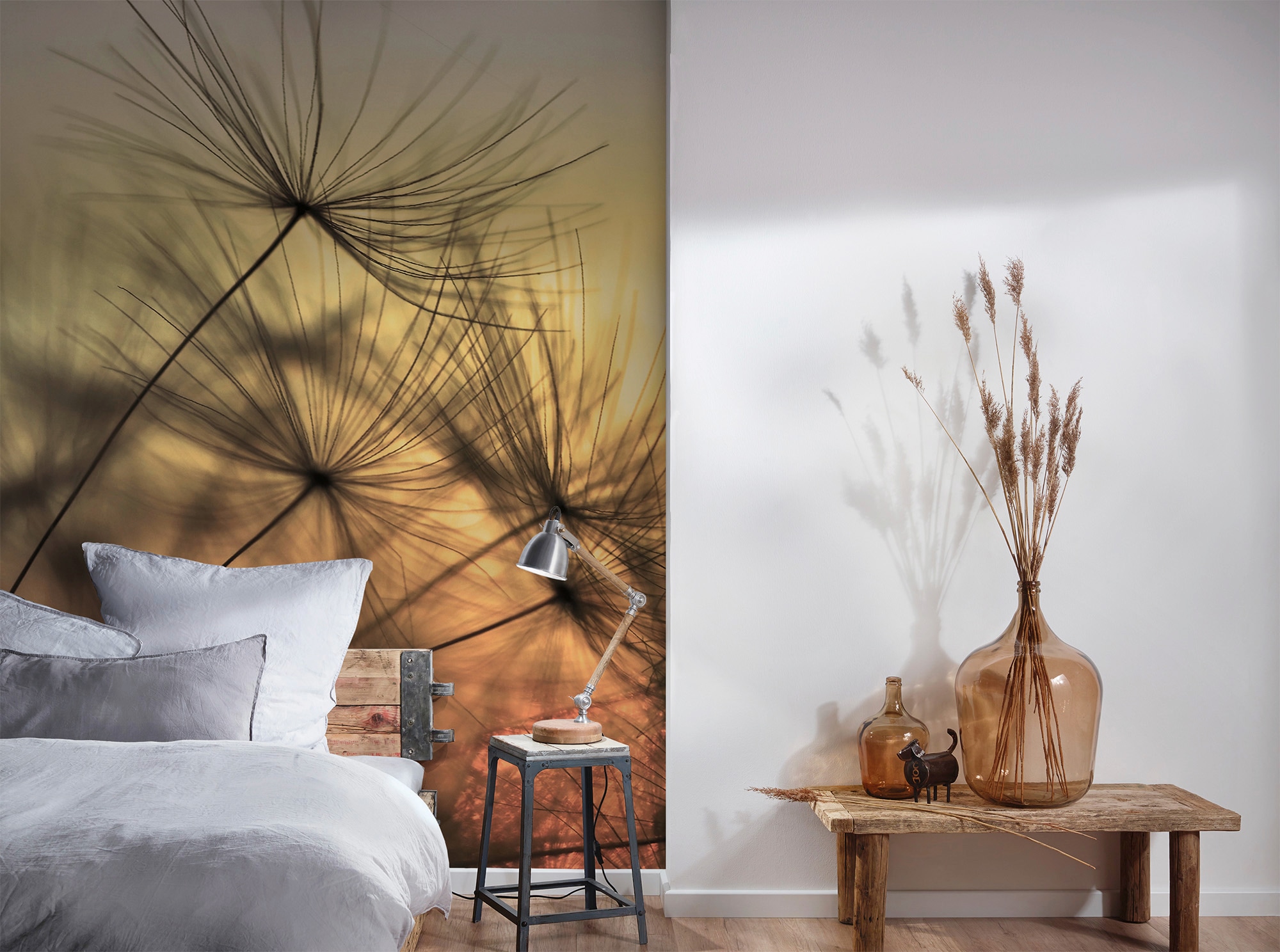 living walls Fototapete »Designwalls Flying Dandelion 2« glatt Vlies, Wand, Schräge, Decke