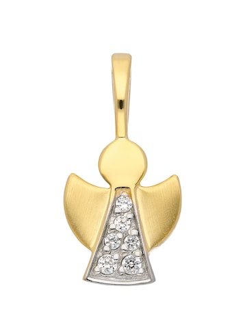 Adelia´s Kettenanhänger »333 Gold Anhänger Engel mit Zirkonia«, Goldschmuck für Damen kaufen