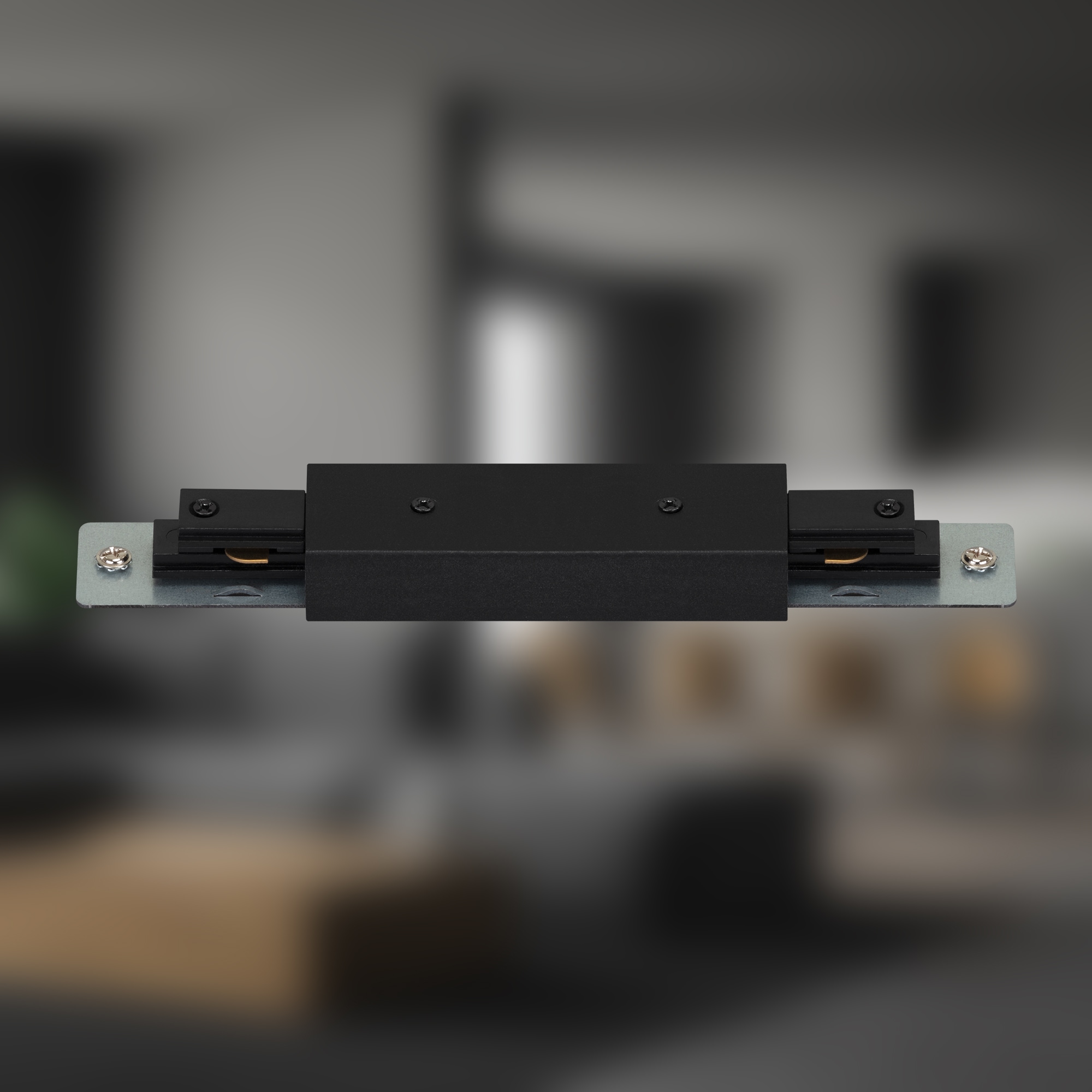 Briloner Leuchten Schienensystem-Einspeiser »RAIL« 1 tlg. tlg. Einspeisung 20,3 cm Schwarz Schienensystem Rail Wohnzimmer Büro Küche