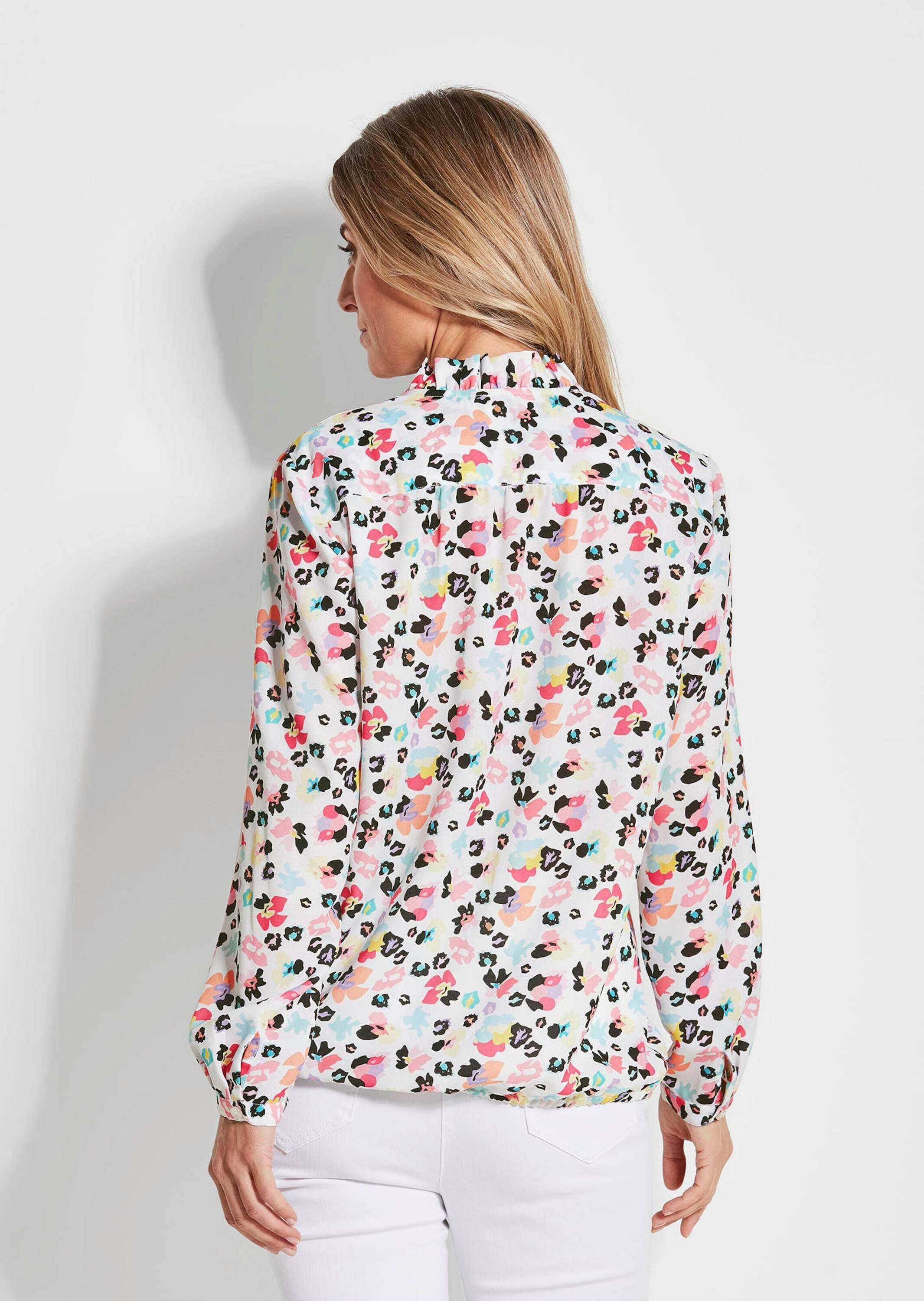 GOLDNER Langarmbluse »Bluse Zeitlose Bluse mit einzigartigem Druck«