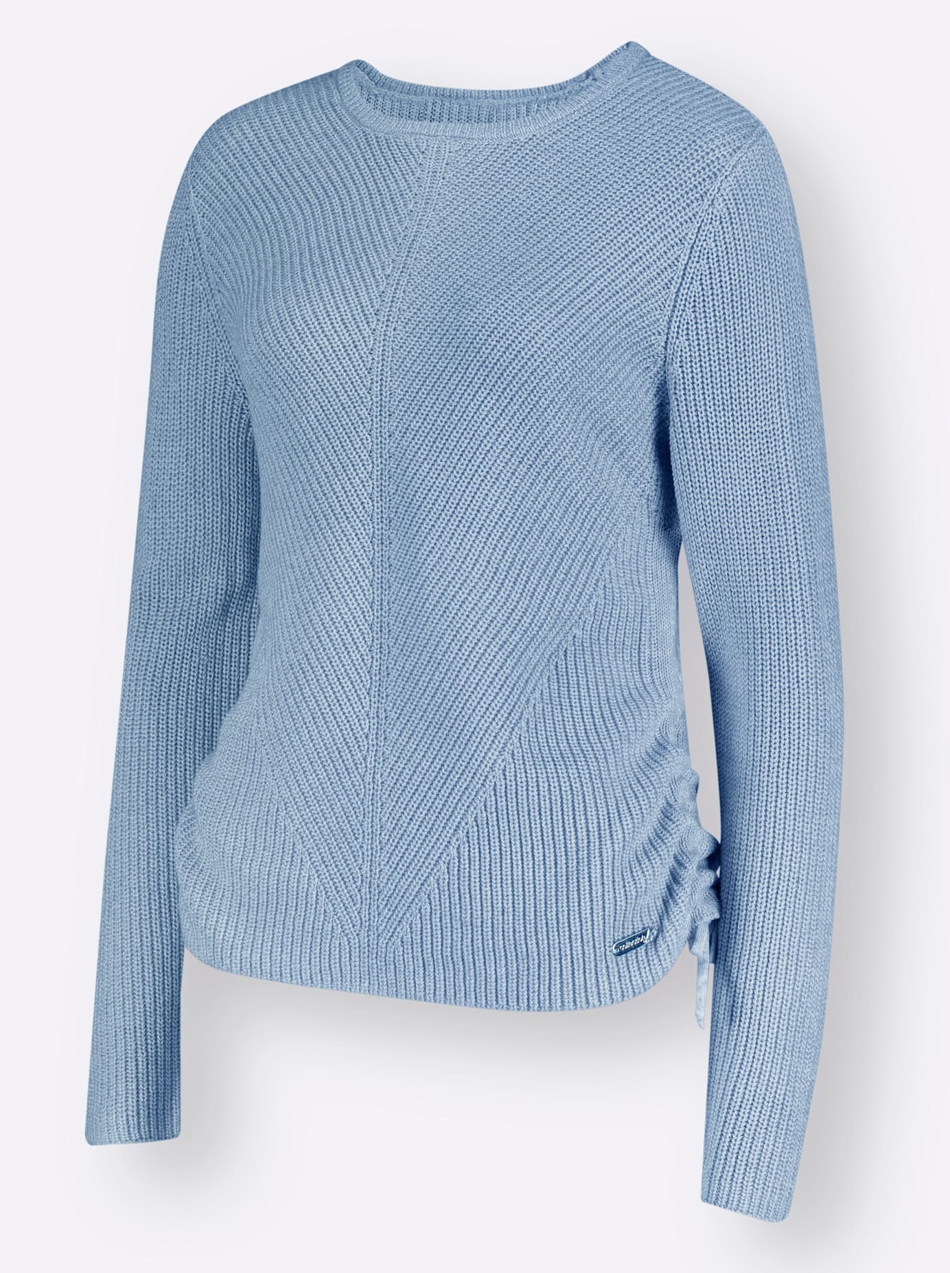 CASUAL LOOKS Knitted Pullover Ice Blue/Ecru 42 3