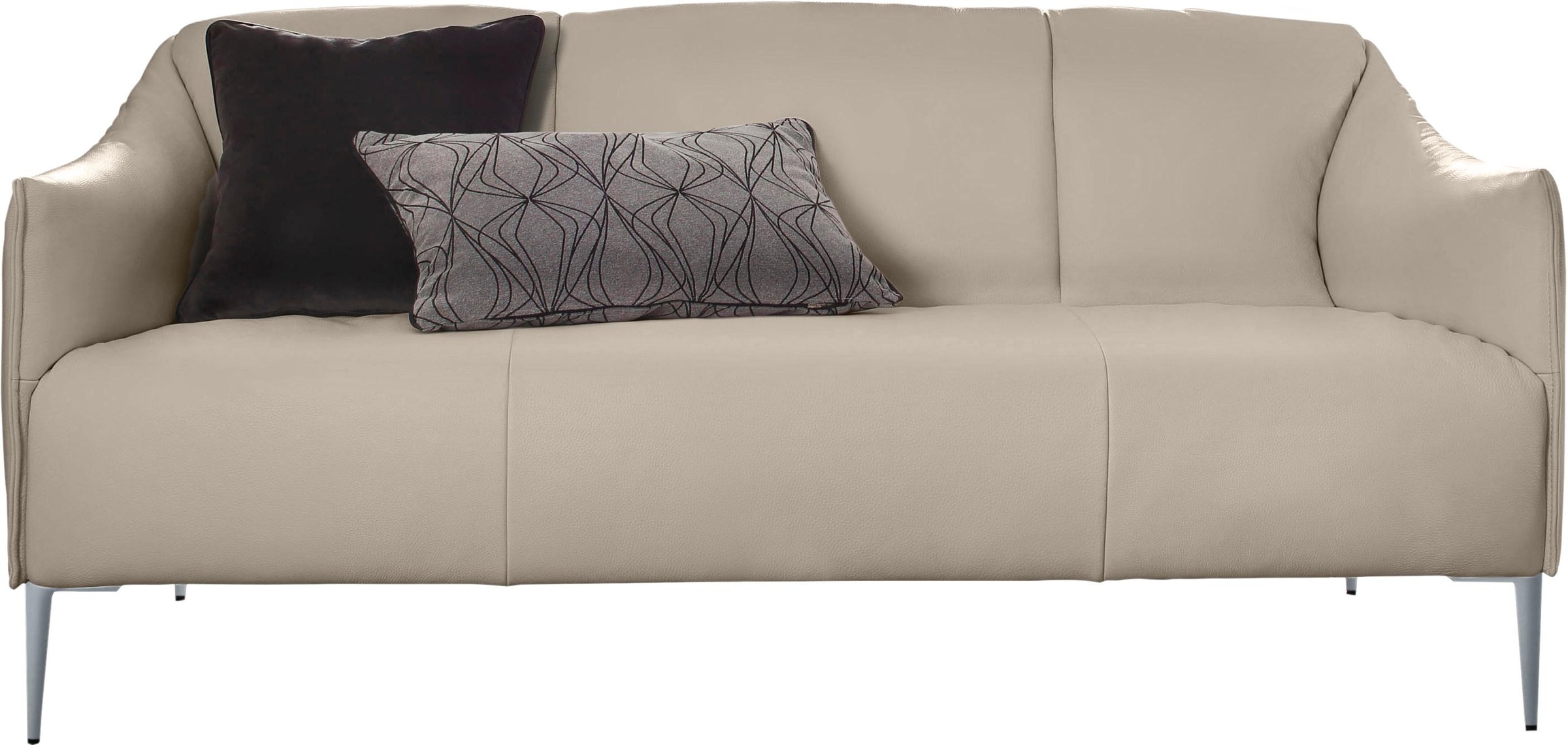 W.SCHILLIG 2,5-Sitzer »sally« mit Metallfüßen in Silber matt, Breite 174 cm