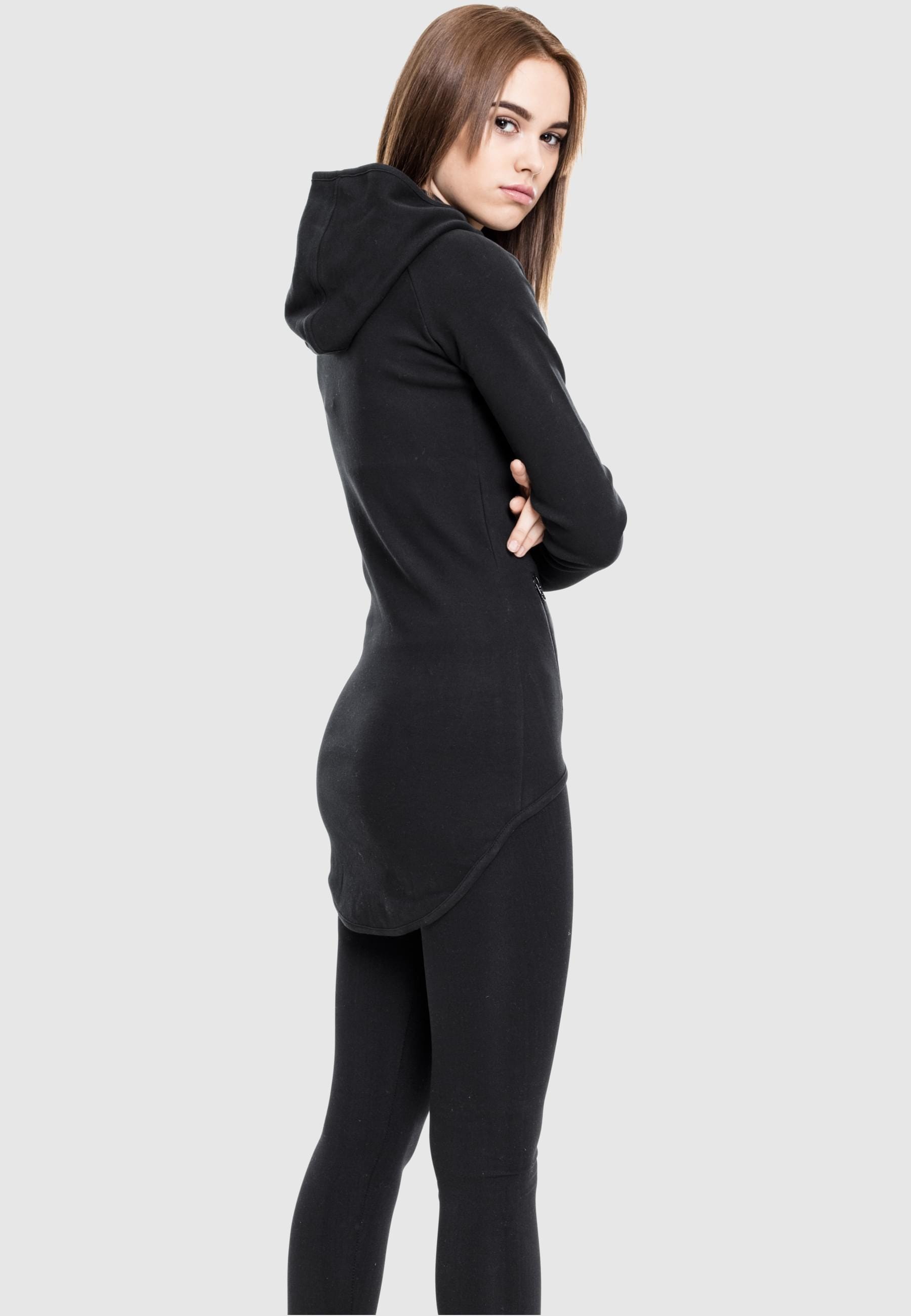URBAN CLASSICS Sweatjacke »Urban Classics Damen Ladies Athletic Interlock Zip Hoody«