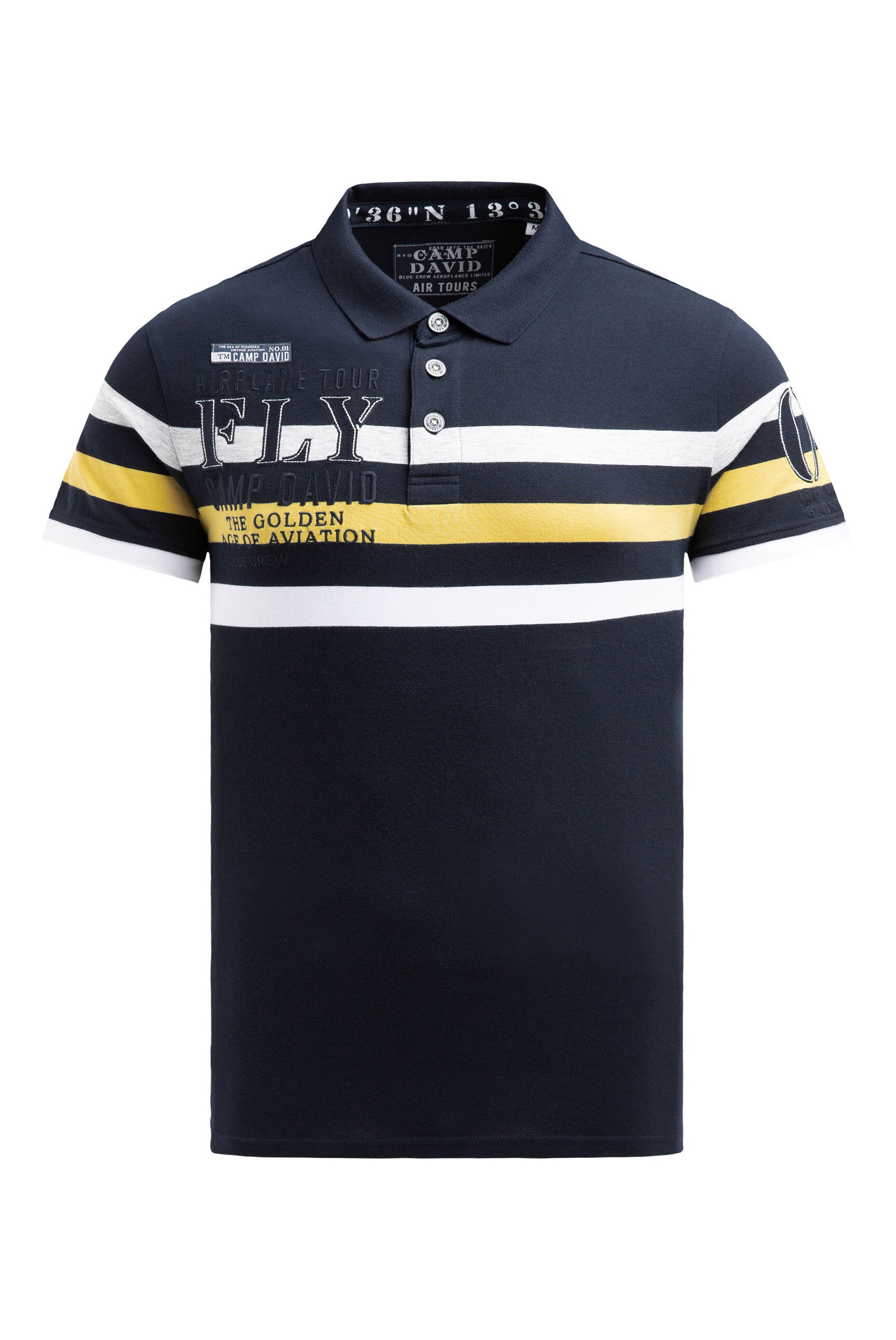 CAMP DAVID Poloshirt mit Baumwolle