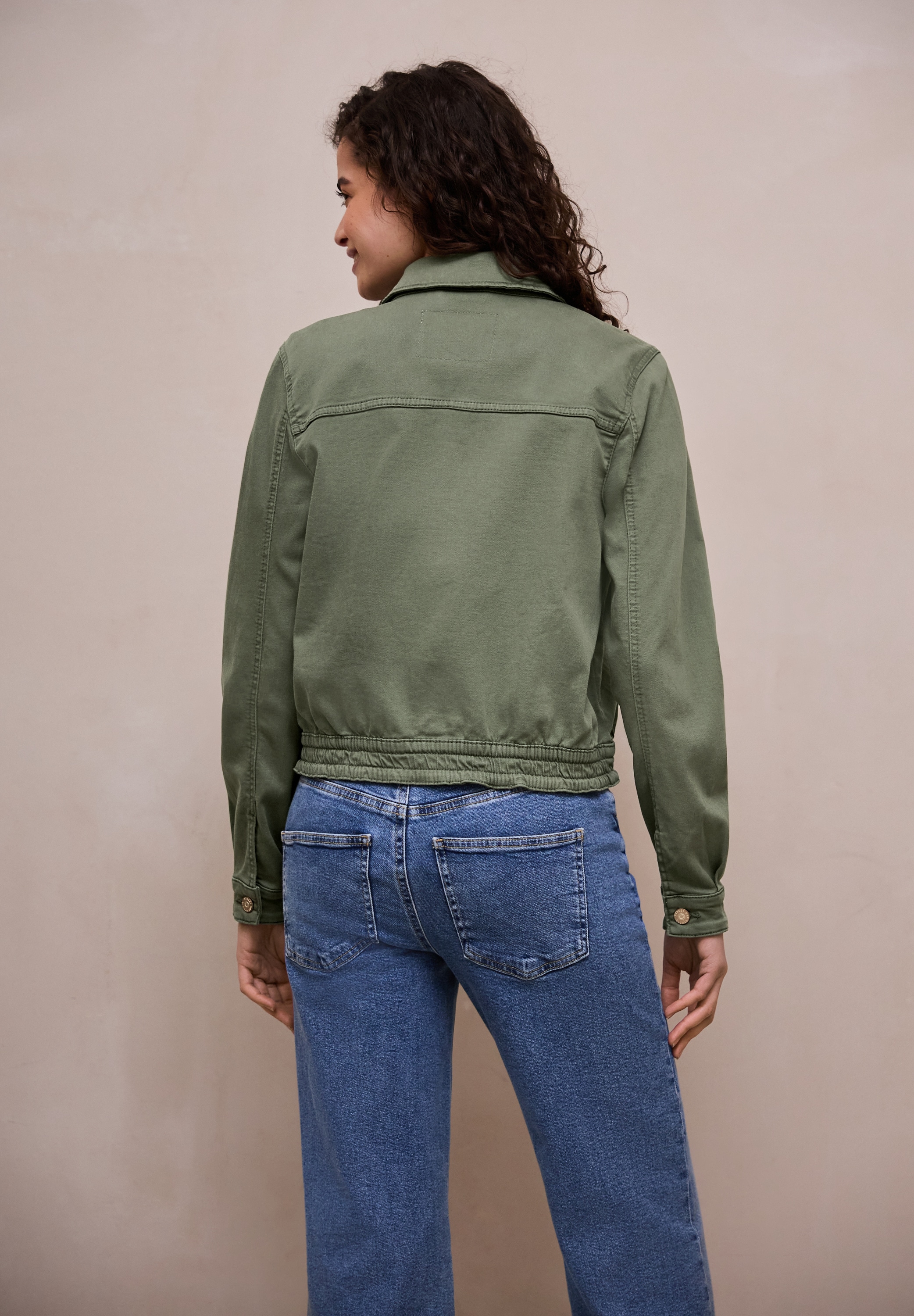 STREET ONE STUDIO Jeansjacke ohne Kapuze im Denim-Style