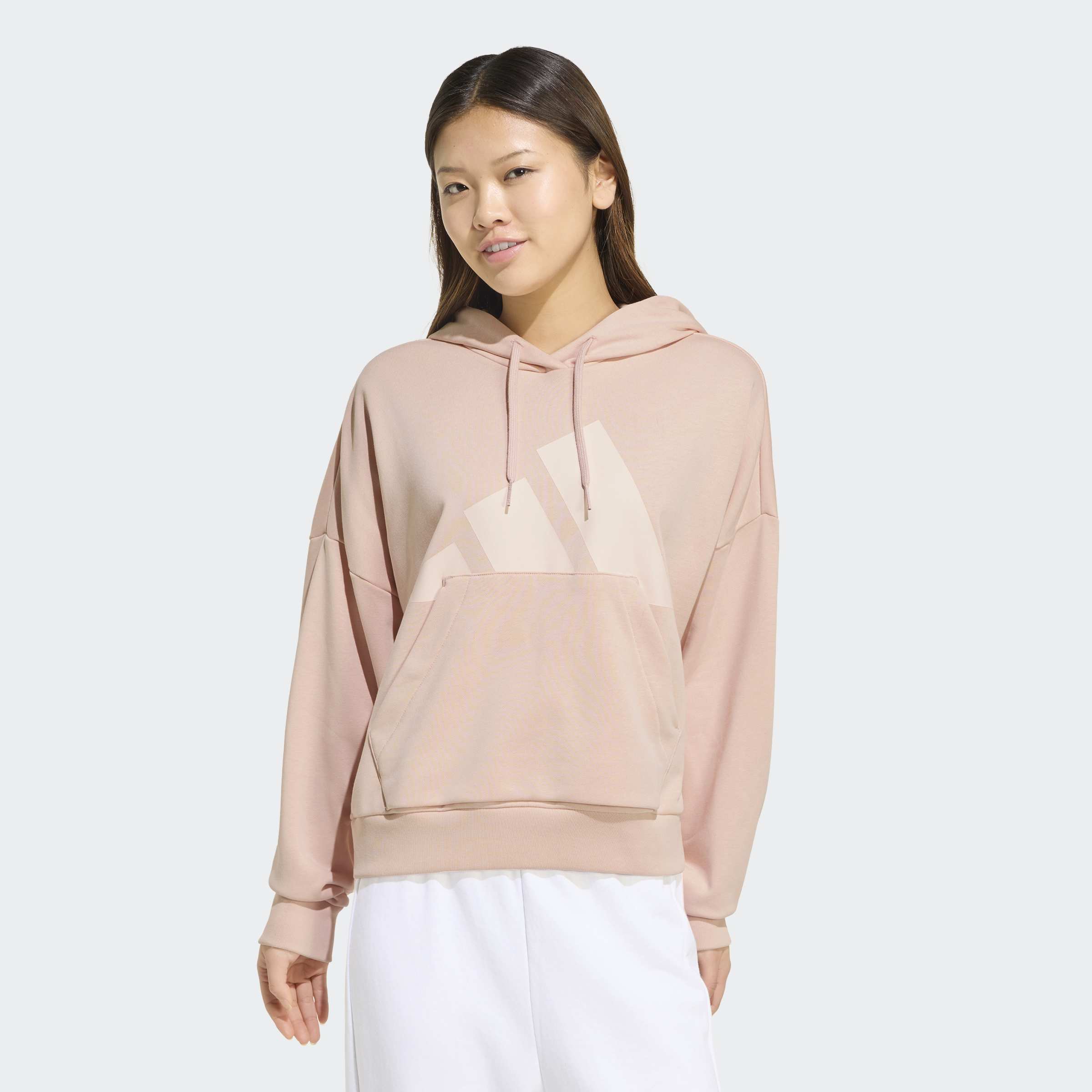adidas Sportswear "ESSENTIALS BIG LOGO FRENCH TERRY LOOSE HOODIE", mit Kapuze, ohne Verschluss, für Erwachsene