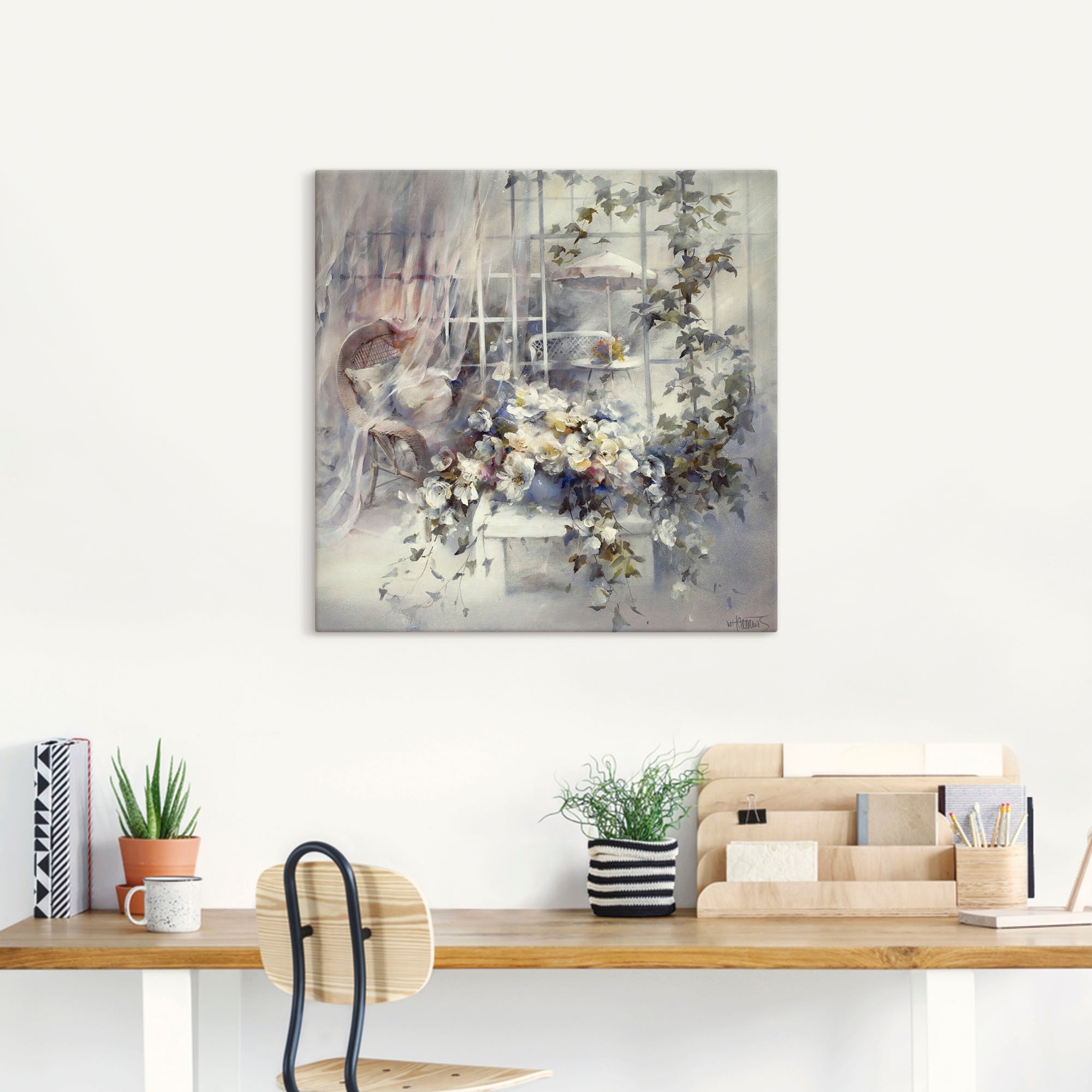 Artland Wandbild "Bezaubernde Moment" Blumen 1 Stk. tlg. als Leinwandbild, günstig online kaufen