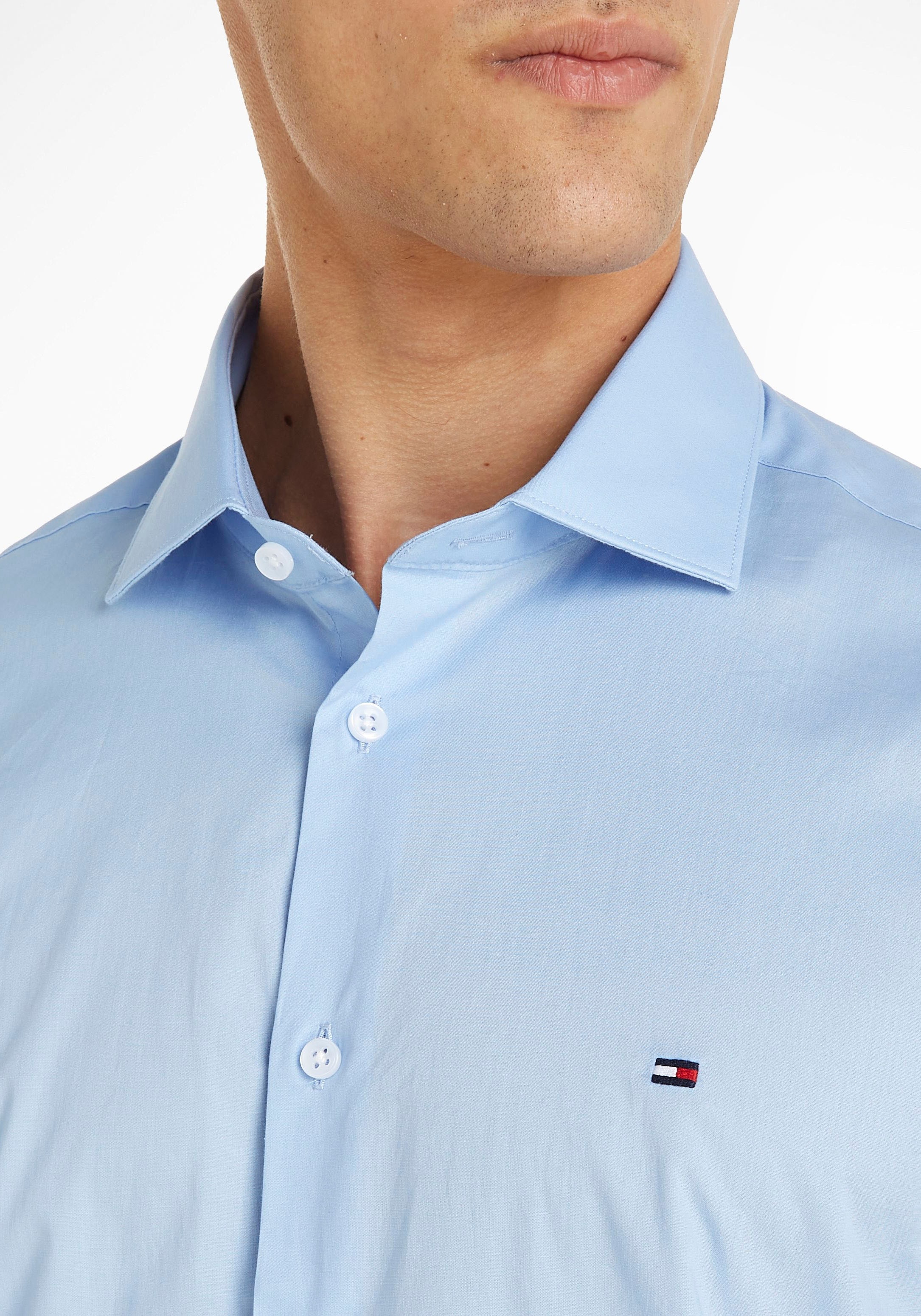 Tommy Hilfiger Langarmhemd »LA-Hemd Flex Poplin SF«