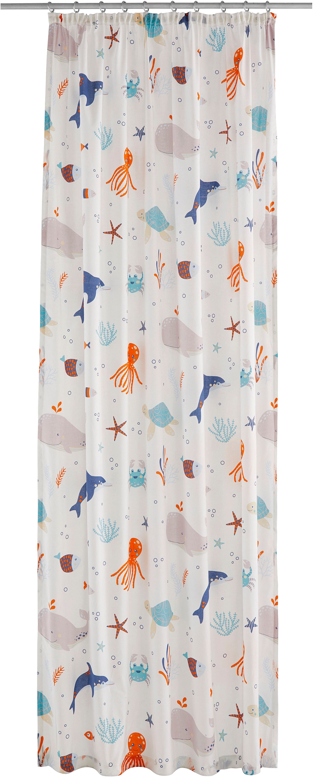 OTTO home Gardine "OCEAN" Kräuselband 1 Stk. tlg. Kindergardine, mit Meeres günstig online kaufen