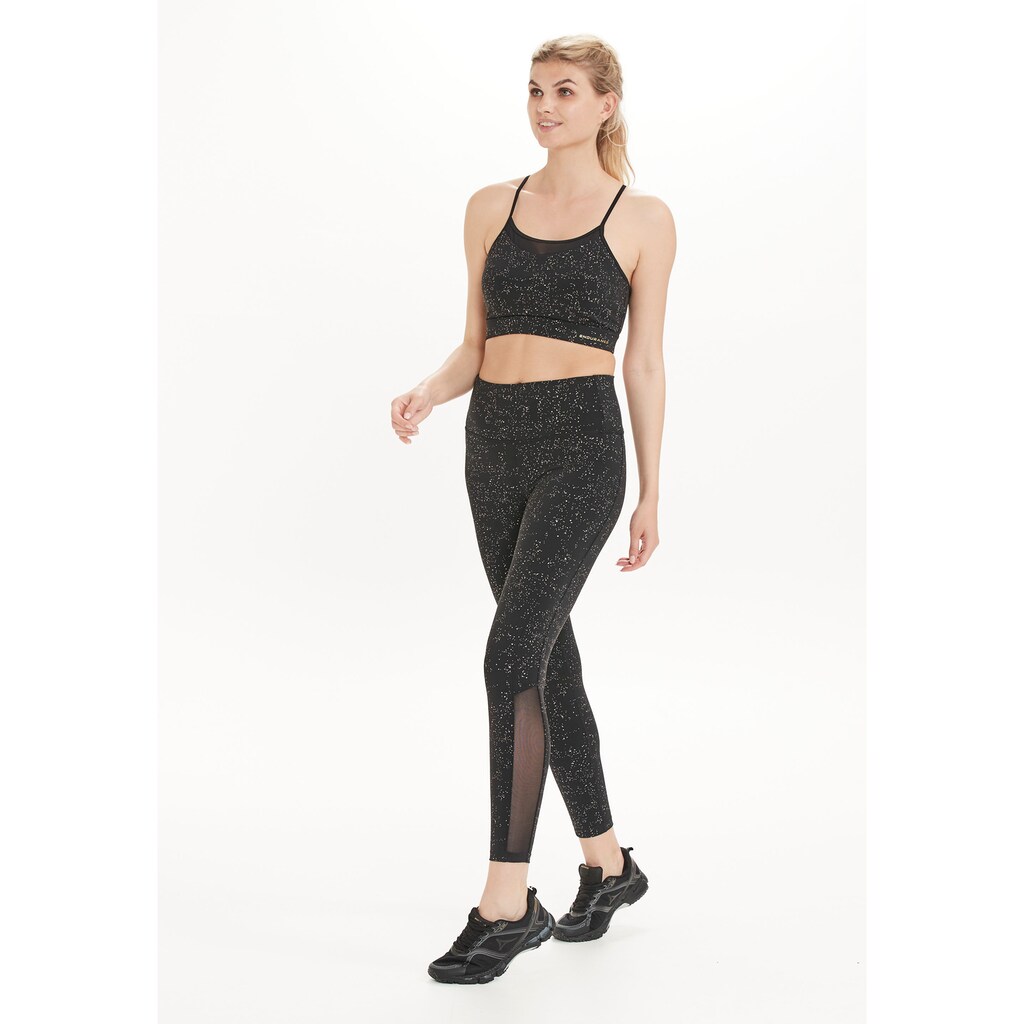 Marken ENDURANCE ENDURANCE Lauftights »Kambelly«, mit leichter Kompression schwarz-goldfarben Marken ENDURANCE ENDURANCE Lauftights »Kambelly«, mit leichter Kompression schwarz-goldfarben