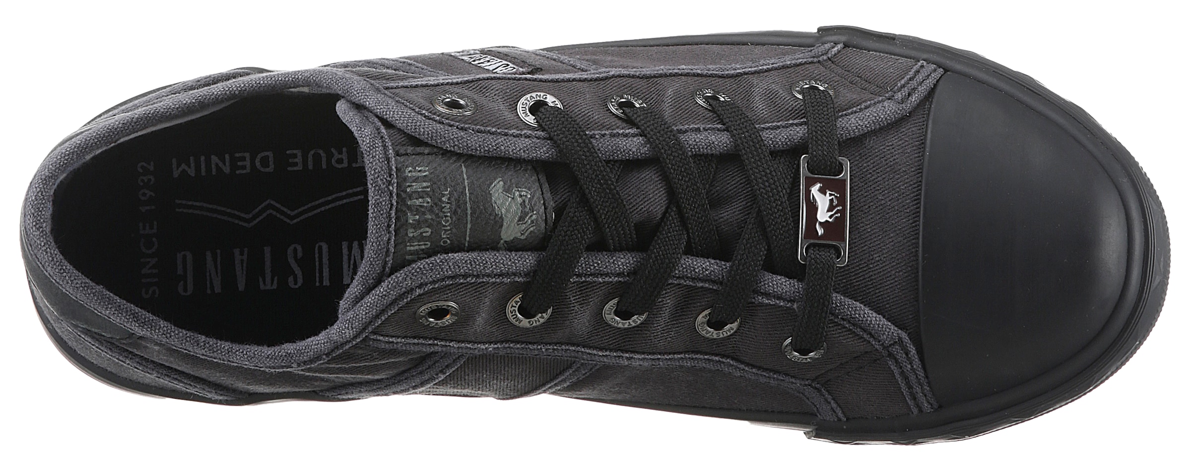 Mustang Shoes Sneaker, Freizeitschuh, Halbschuh, Schnürschuh mit Mustang Markenlabel