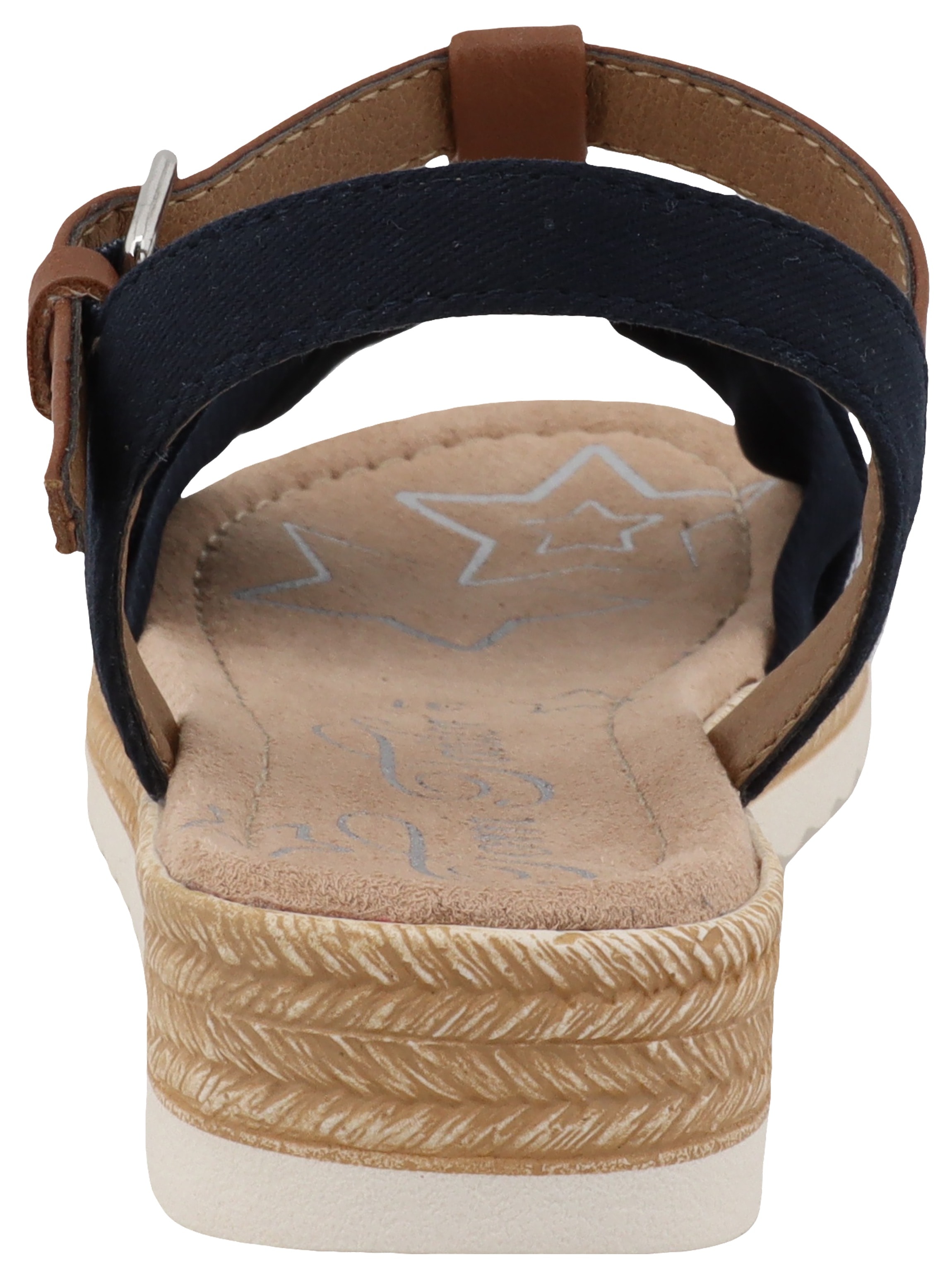TOM TAILOR Riemchensandale, Plateau, Sandalette, Sommerschuh mit T-Spange