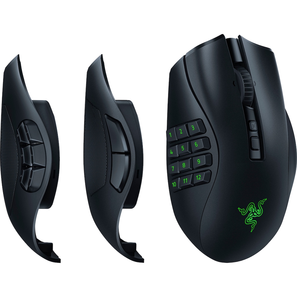 RAZER Gaming-Maus »Naga V2 Pro«, Bluetooth-RF Wireless-kabelgebunden