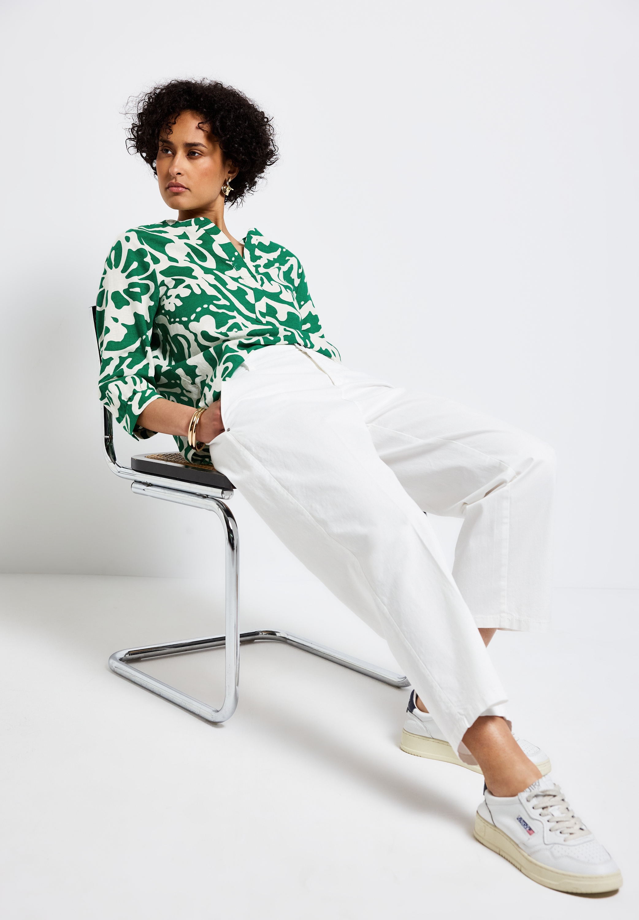 STREET ONE Klassische Bluse, mit All-Over Print