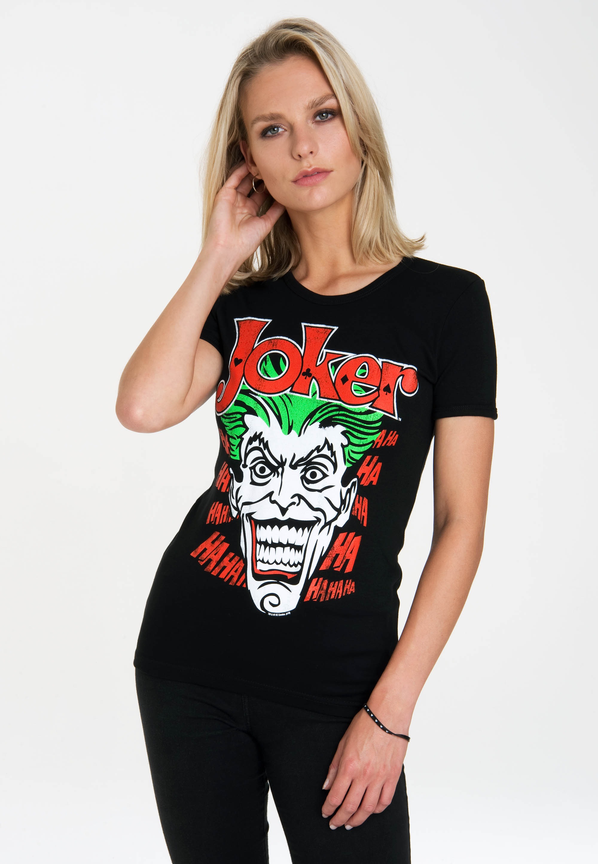 LOGOSHIRT T-Shirt »The Joker«, mit lizenzierten Originaldesign