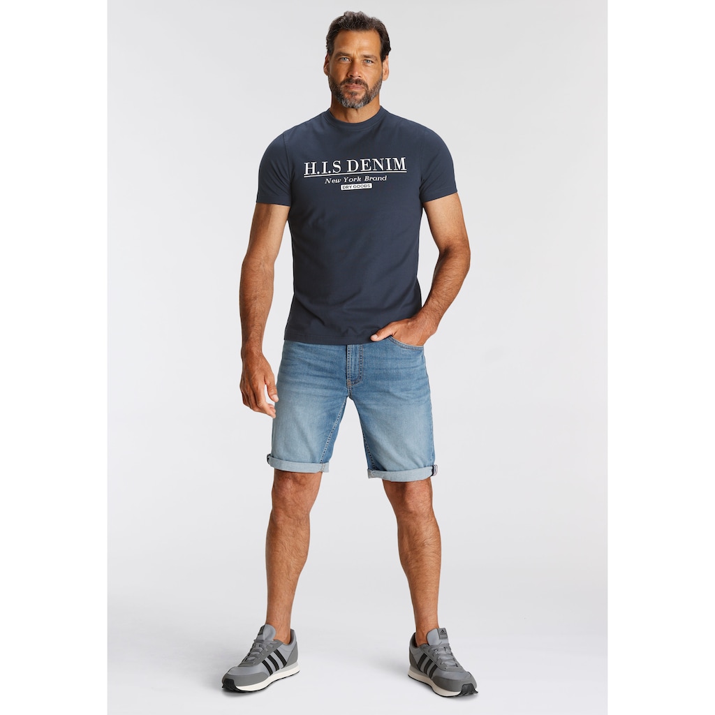 H.I.S Jeansshorts »DEYO«, wassersparende Produktion durch OZON WASH