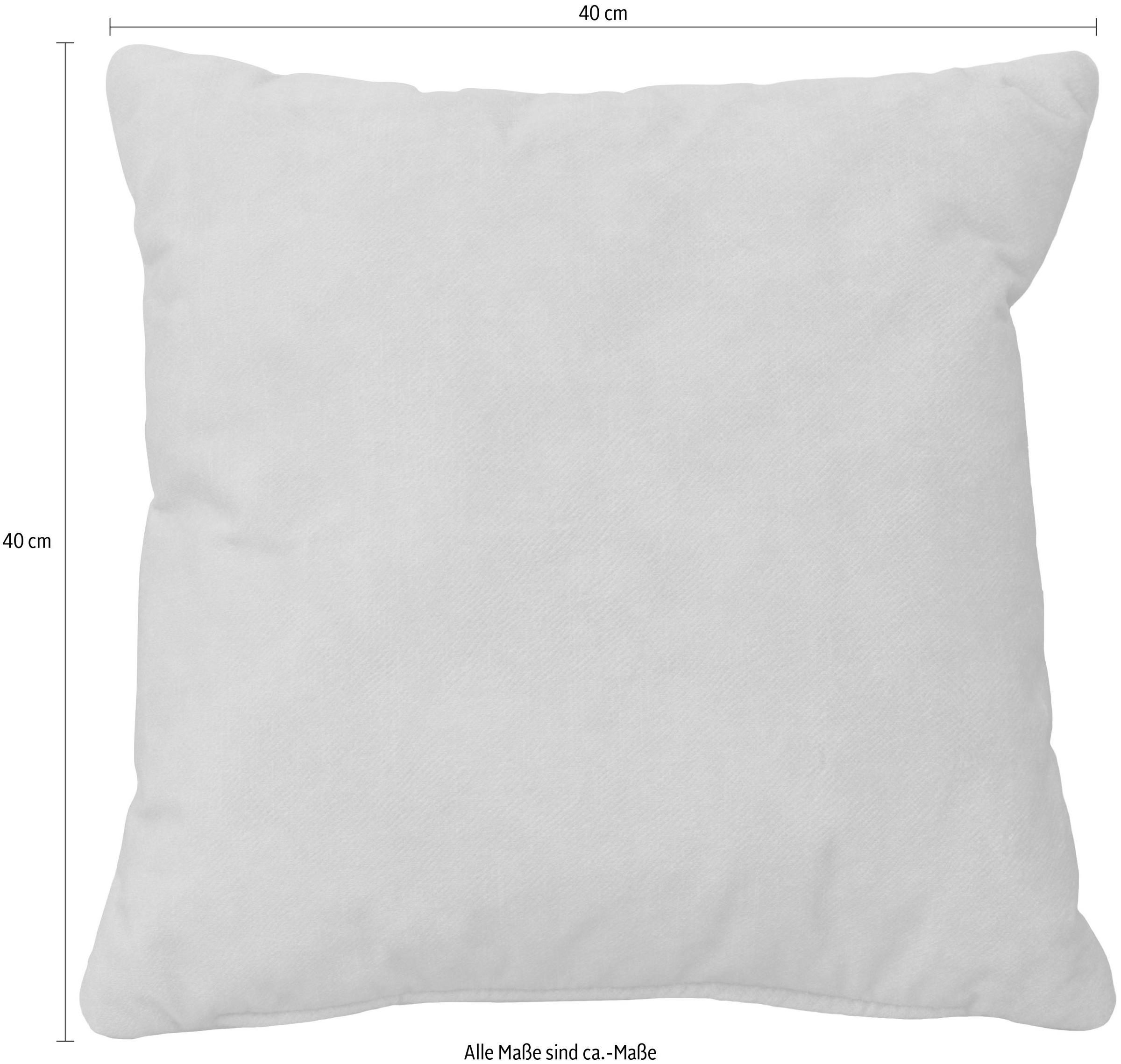 OTTO home Dekokissen »Silkeborg« Dekokissen mit Füllung, Sofakissen 2er Set 40x40cm