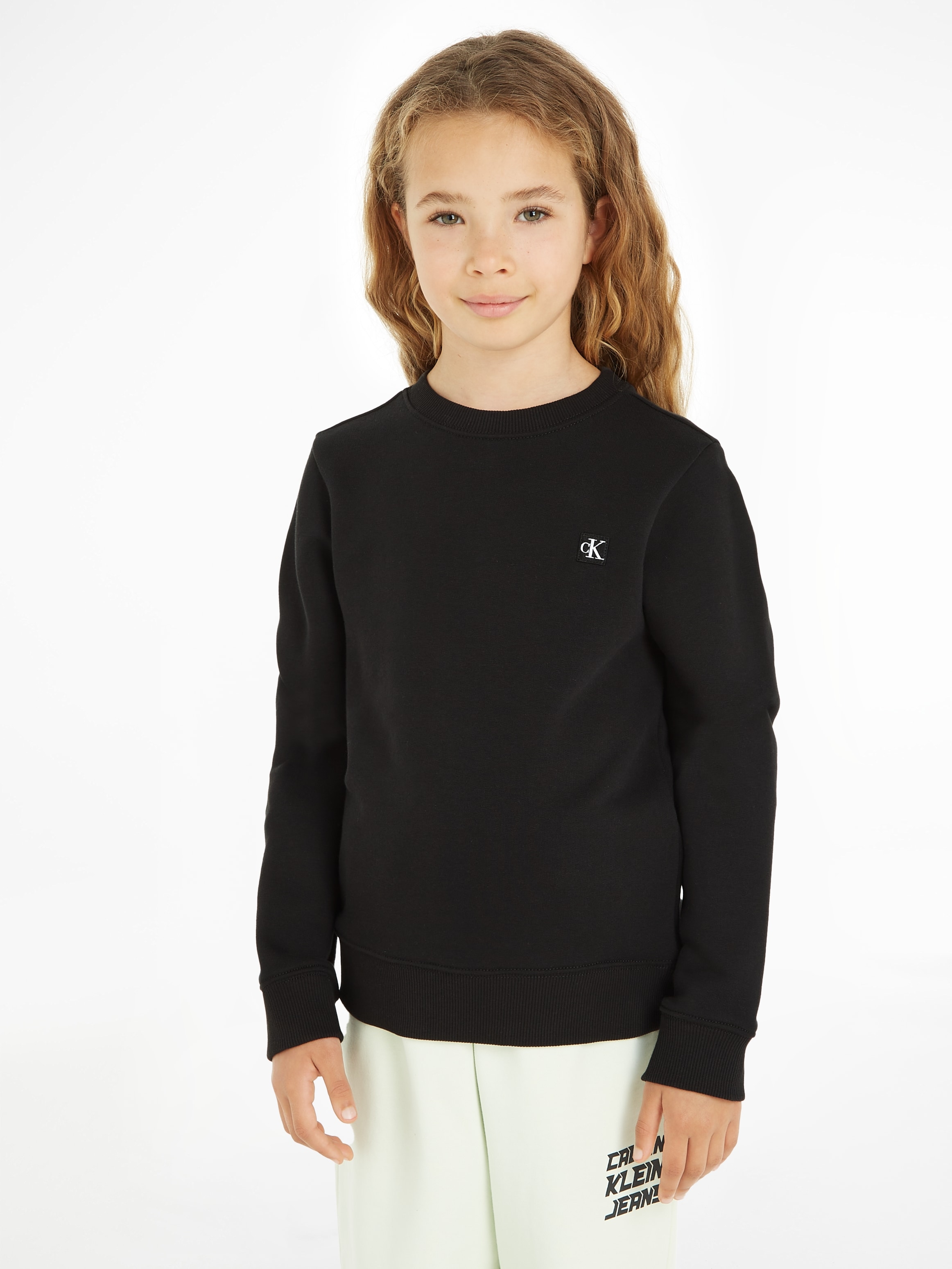 Calvin Klein Jeans Sweatshirt »MONOGRAM MINI BADGE CREWNECK«, für Kinder  bis 16 Jahre | BAUR