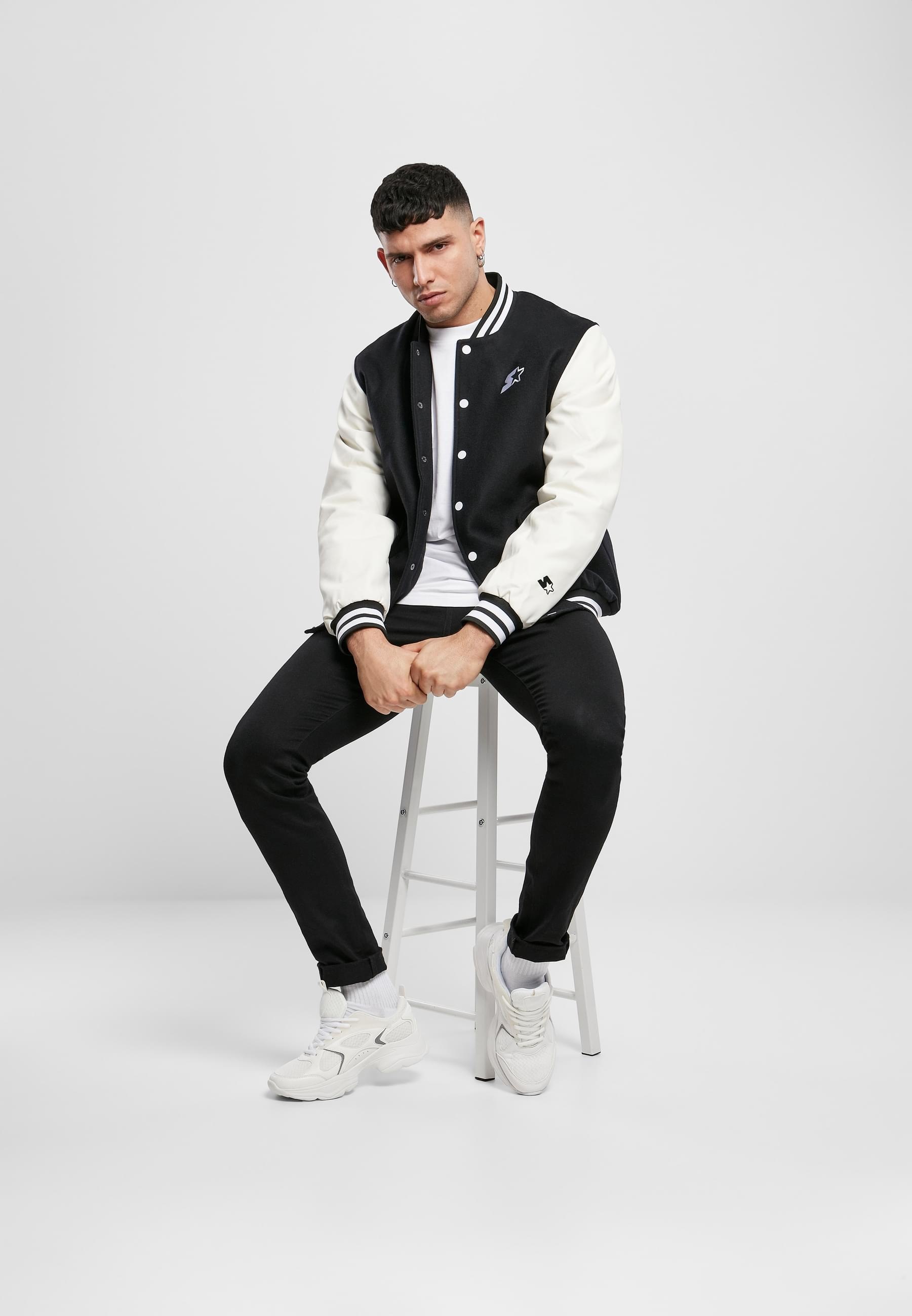 Starter Black Label Collegejacke »Starter Black Label Herren Starter College Jacket« 1 Stk. tlg. ohne Kapuze
