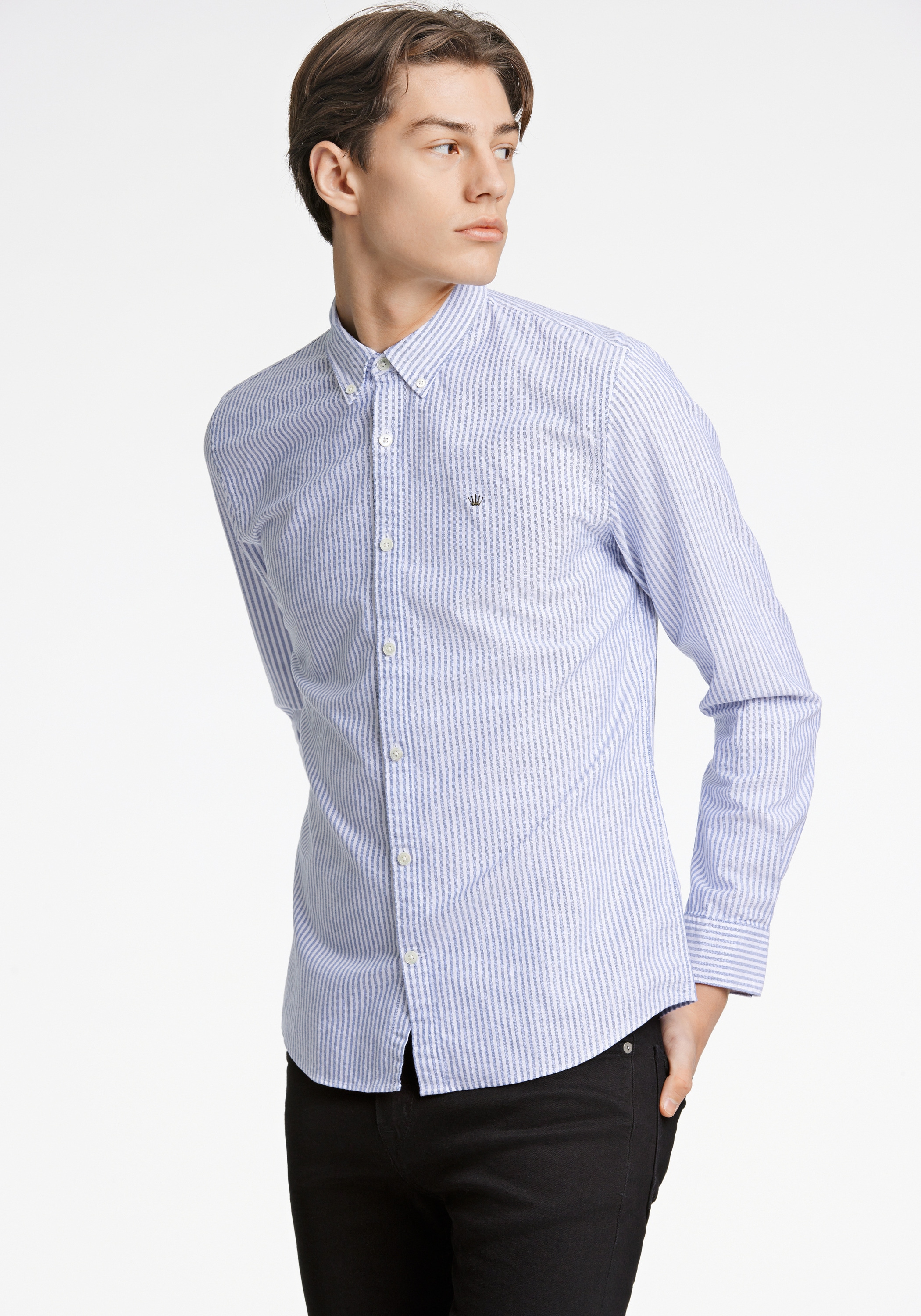 JUNK de LUXE Businesshemd "Oxford-Hemd Slim Fit" günstig online kaufen