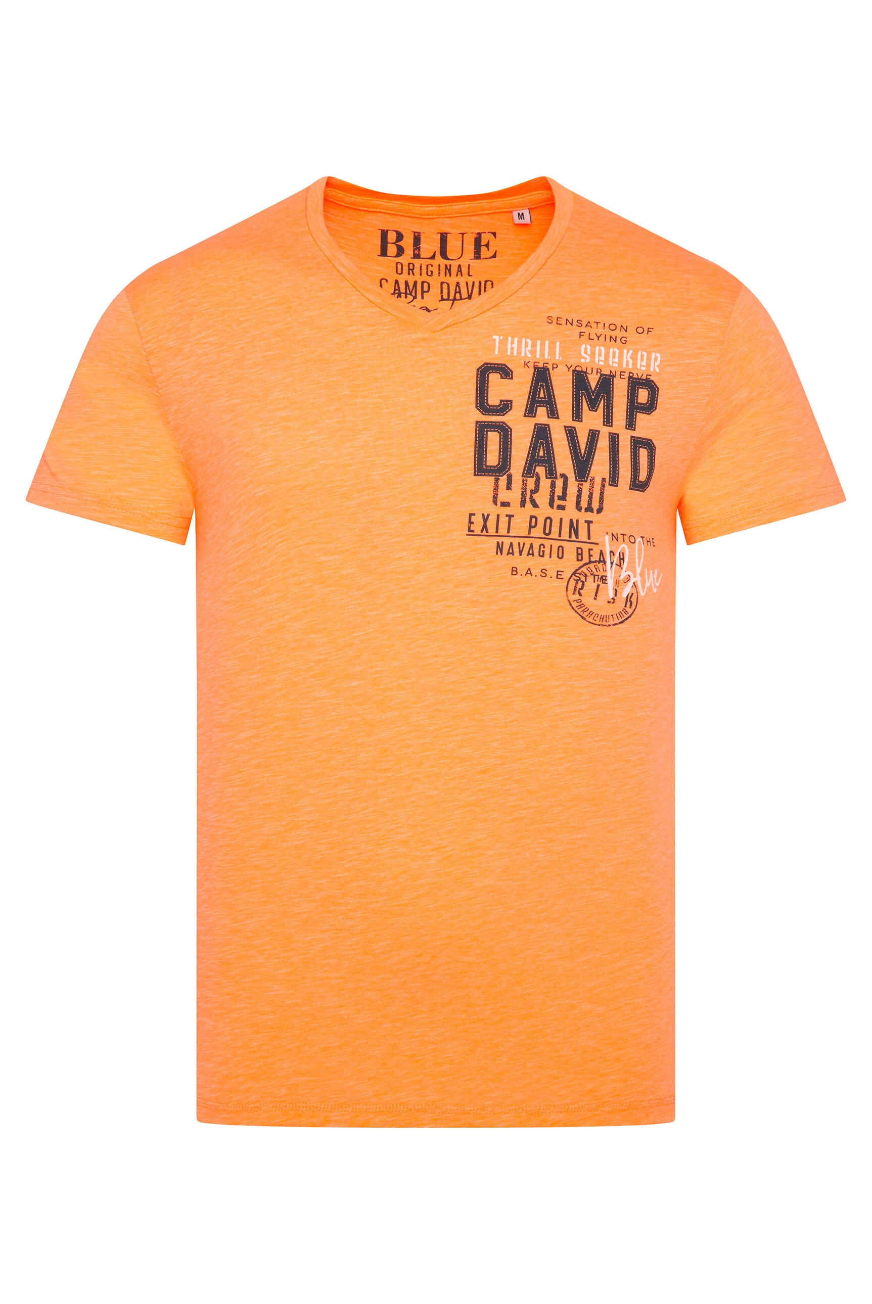CAMP DAVID V-Shirt, mit maskulinem V-Ausschnitt