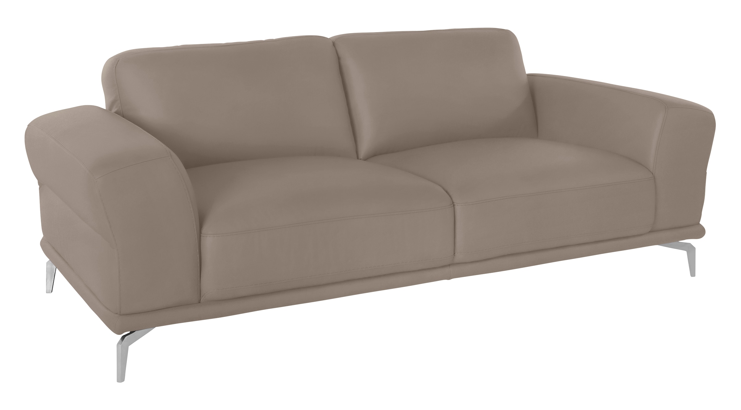 W.SCHILLIG 2,5-Sitzer »montanaa Designsofa mit erstklassigem Sitzkomfort, Ferderkern« mit Metallfüßen in Chrom glänzend, Breite 212 cm