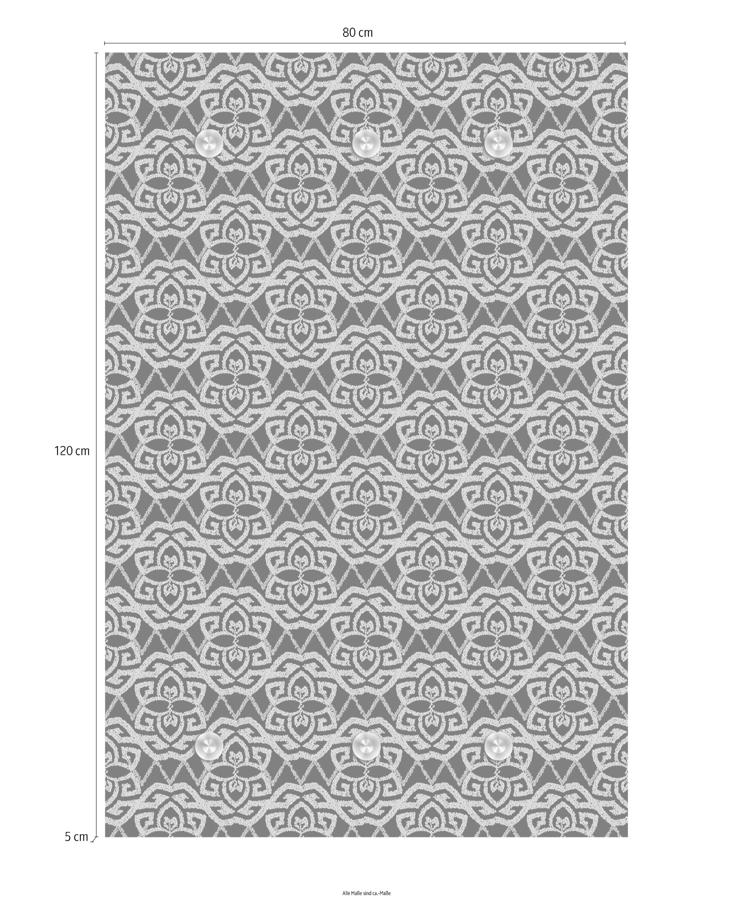 queence Garderobenleiste »Muster«, mit 6 Haken, 80 x 120 cm