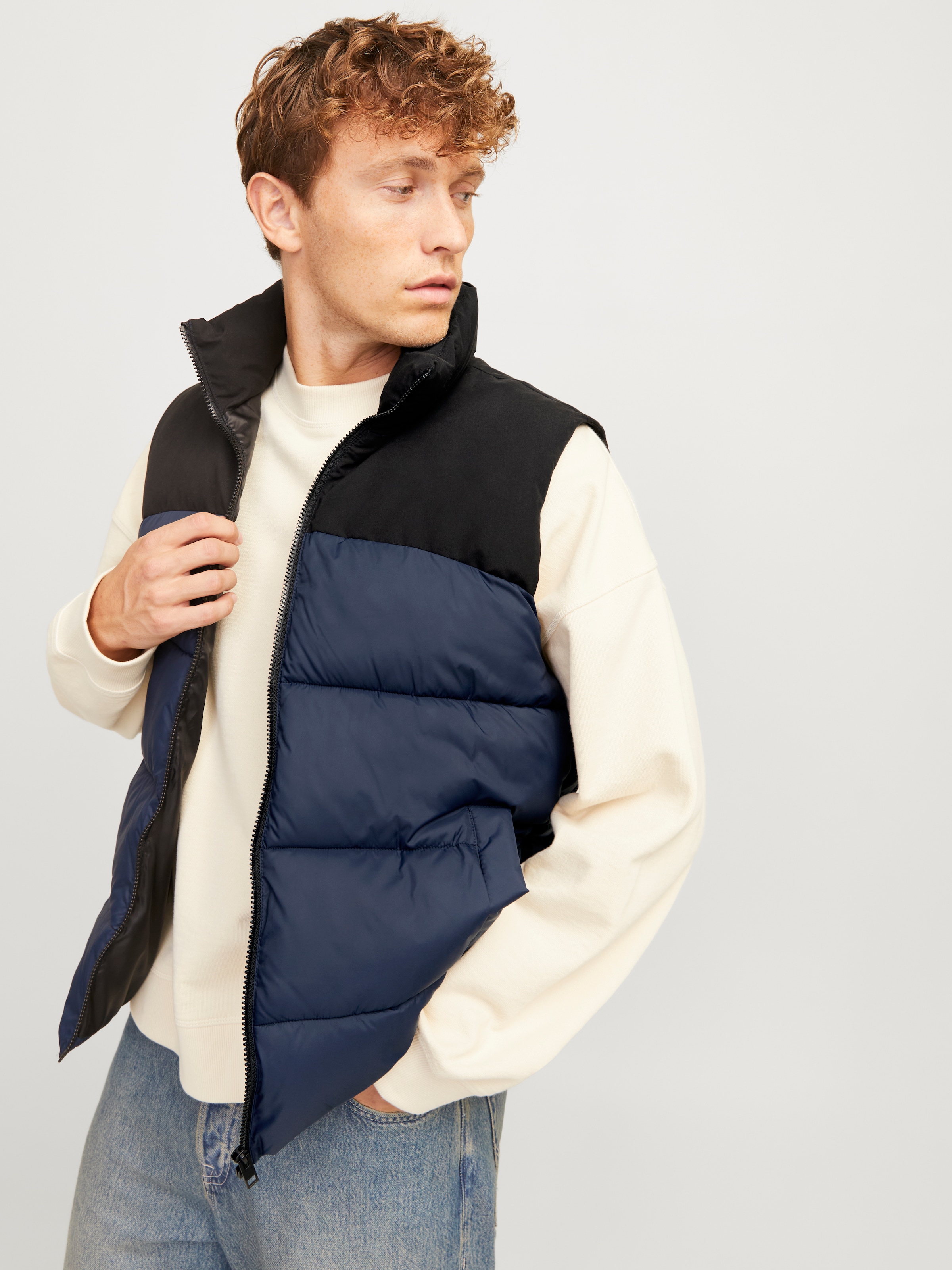 Jack & Jones Steppweste "JJMOON BODYWARMER STAND COLLAR" günstig online kaufen