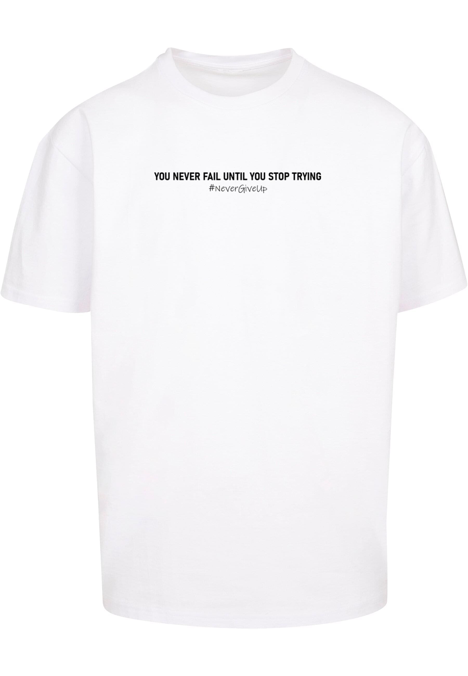 Merchcode T-Shirt "Merchcode Herren Never Give Up Heavy Oversized Tee" 1 St günstig online kaufen