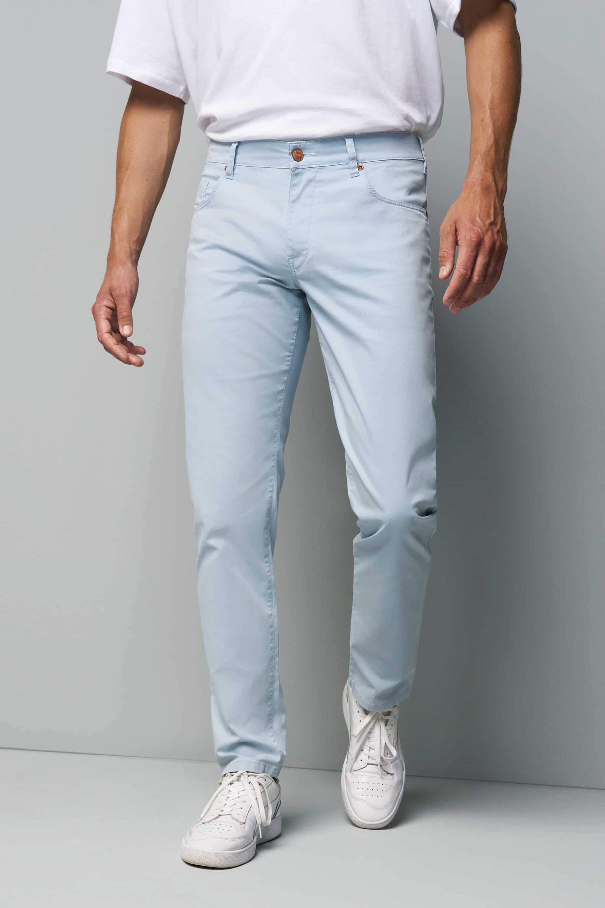 MEYER Chino Pantalon Homme Bleu 33/32