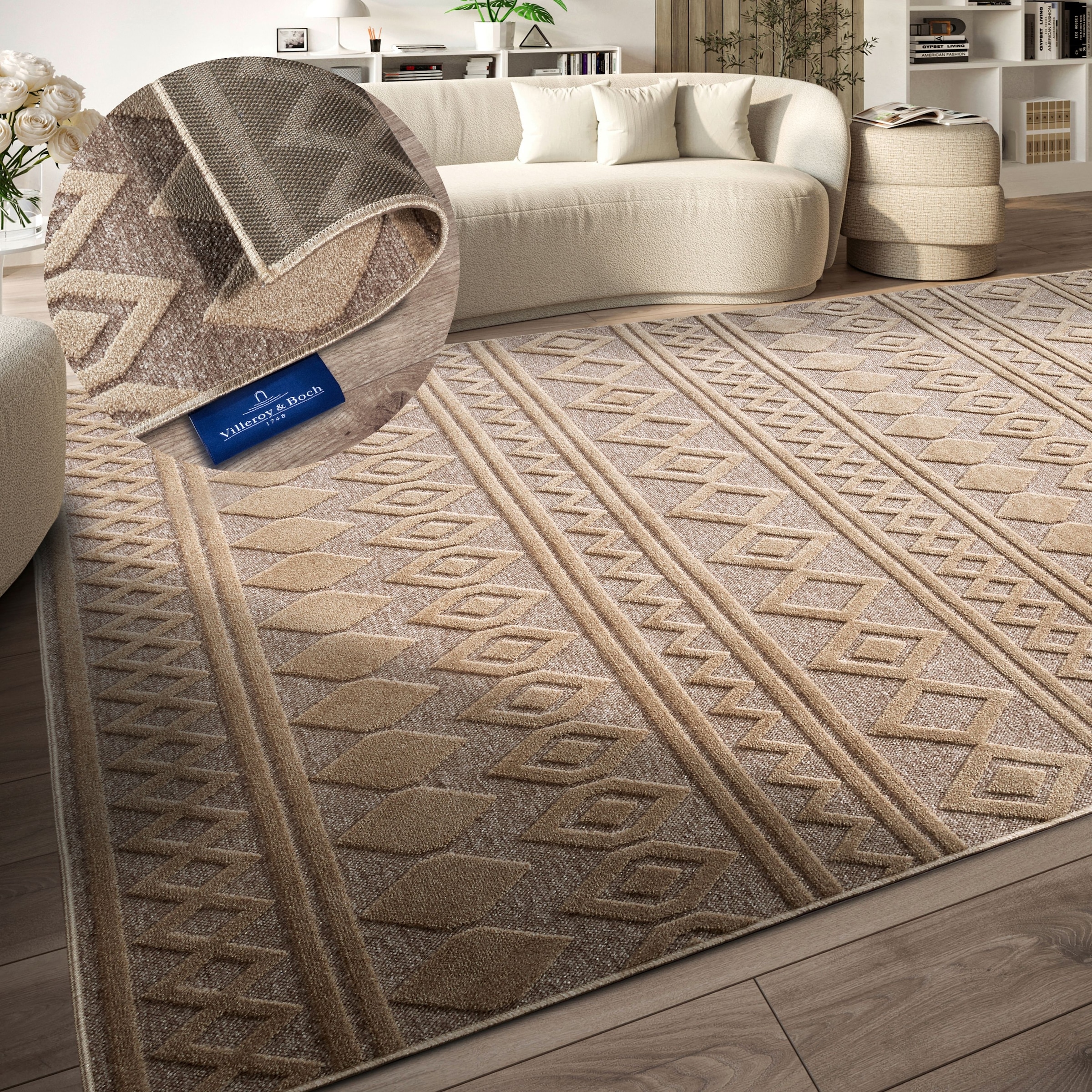 Villeroy & Boch Teppich "Catherine" rechteckig 5,5 mm Höhe Wohnzimmer, Schl günstig online kaufen