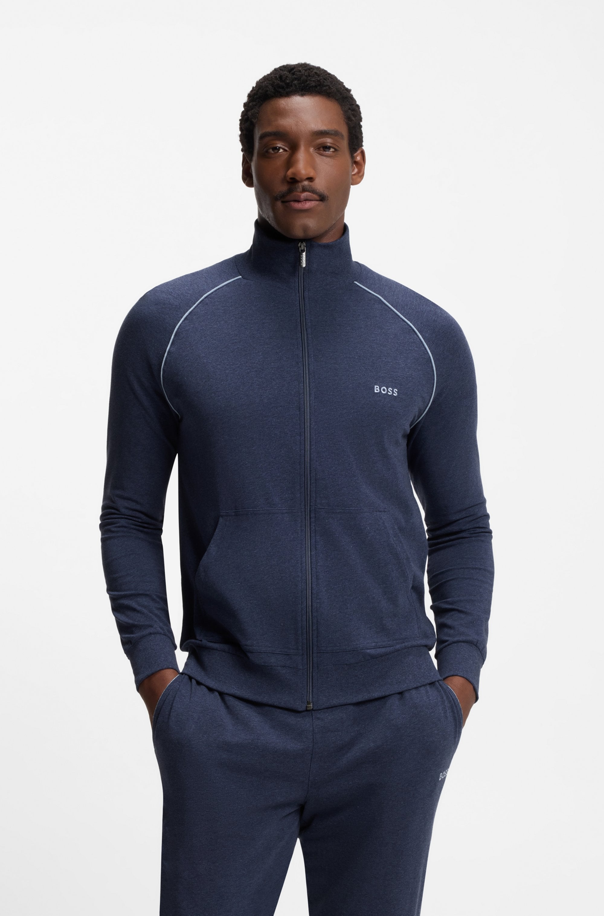 BOSS Sweatjacke "Mix&Match Jacket Z", mit Kängurutasche günstig online kaufen