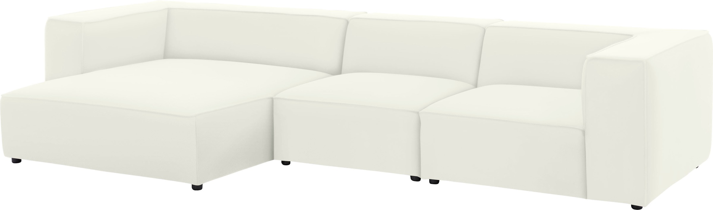 W.SCHILLIG Ecksofa »around-the-block«, mit eleganter Biese, mit Federkern, Breite 341 cm