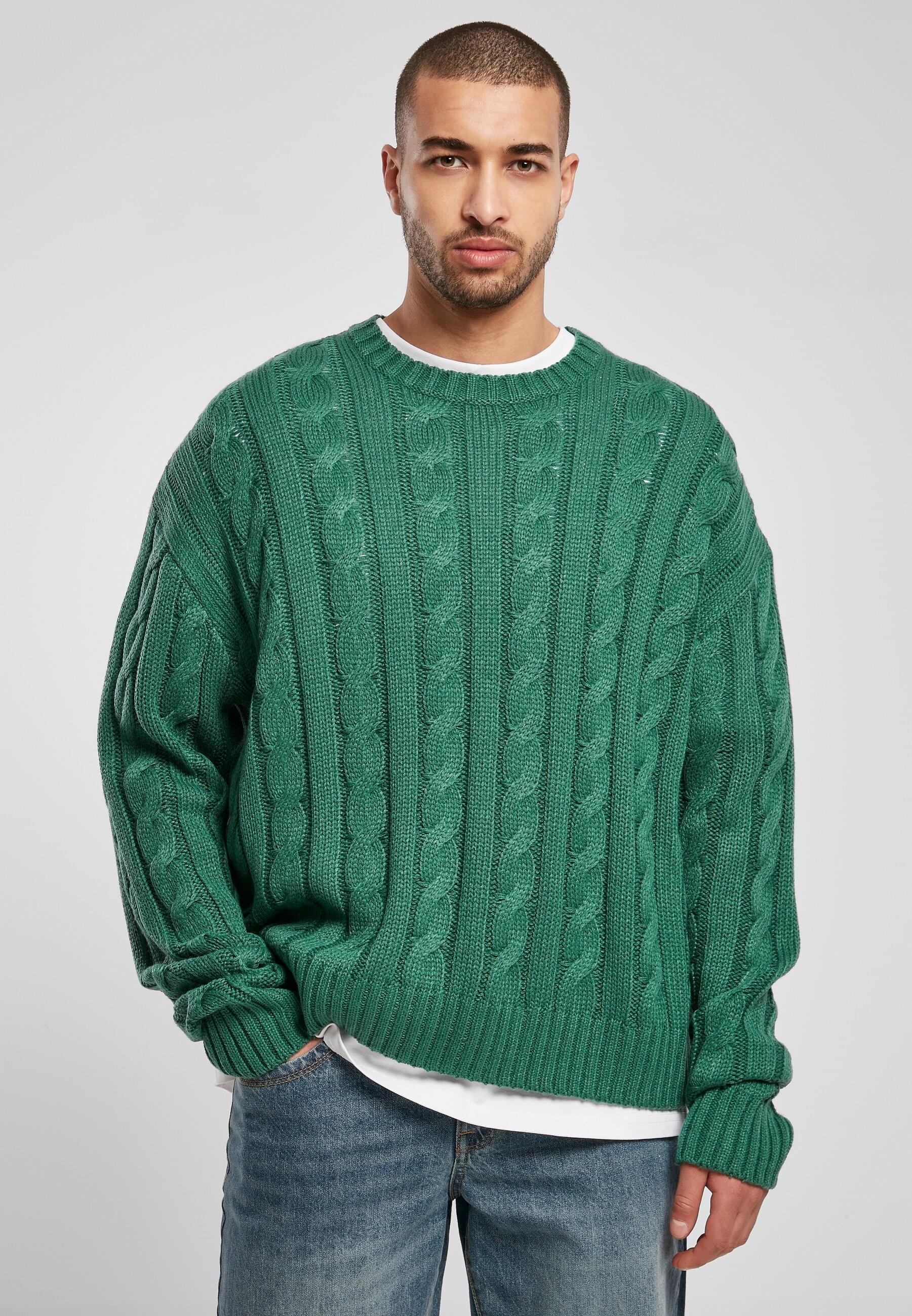 URBAN CLASSICS Rundhalspullover »Urban Classics Herren Boxy Sweater«, (1 tlg.)
