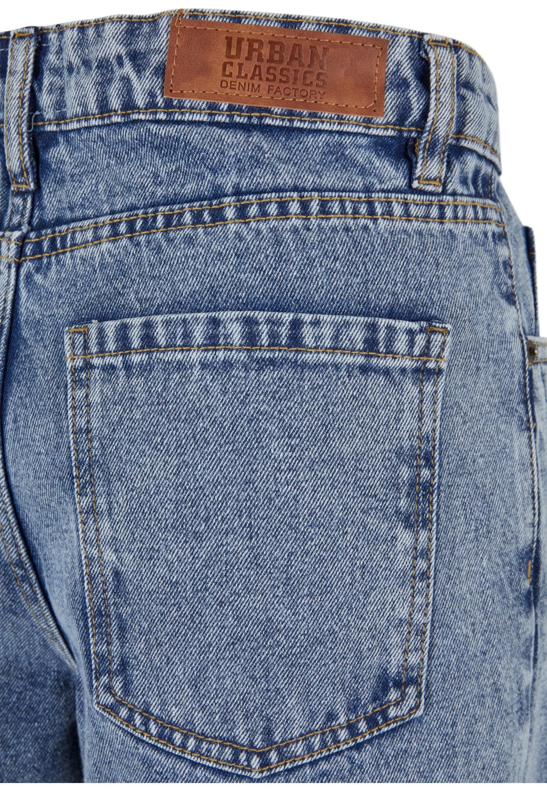 URBAN CLASSICS Bequeme Jeans »Urban Classics Ladies Distressed 90's Wide Leg Denim Pants«