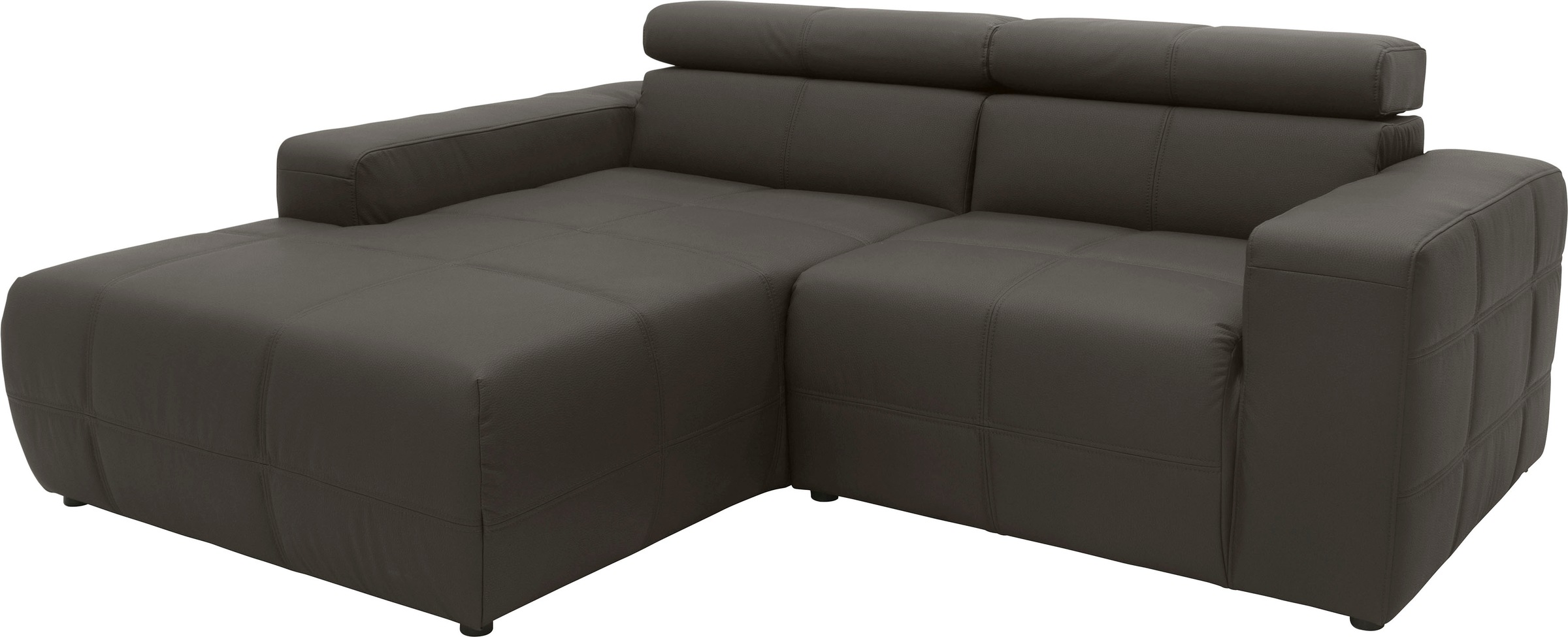 DOMO collection Ecksofa "Brandon, inkl. Kopfteilverstellung, B/T/H: 214/100 günstig online kaufen