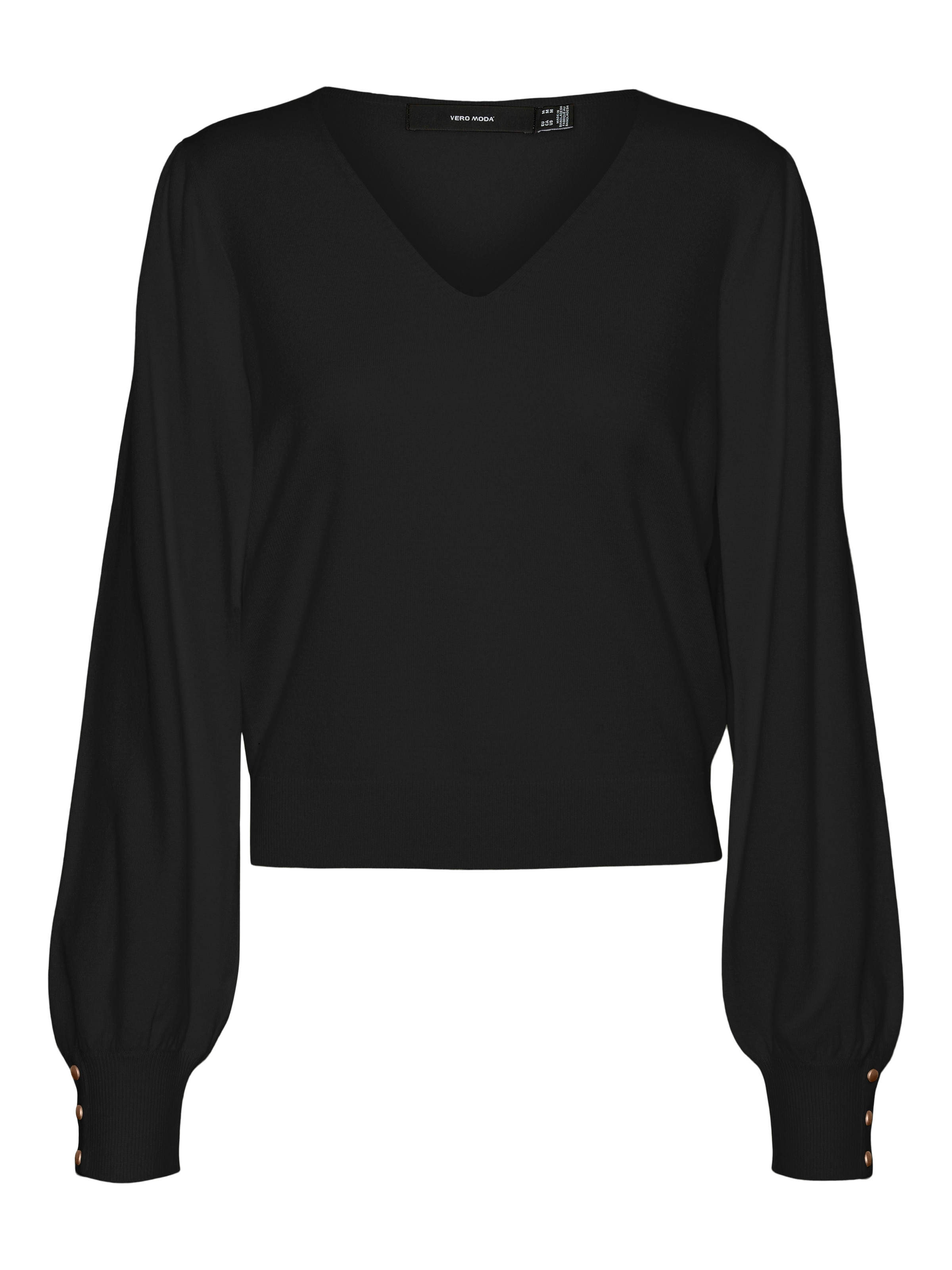 Vero Moda V-Ausschnitt-Pullover "VMHOLLYKARIS LS V-NECK PULLOVER GA BOO" günstig online kaufen