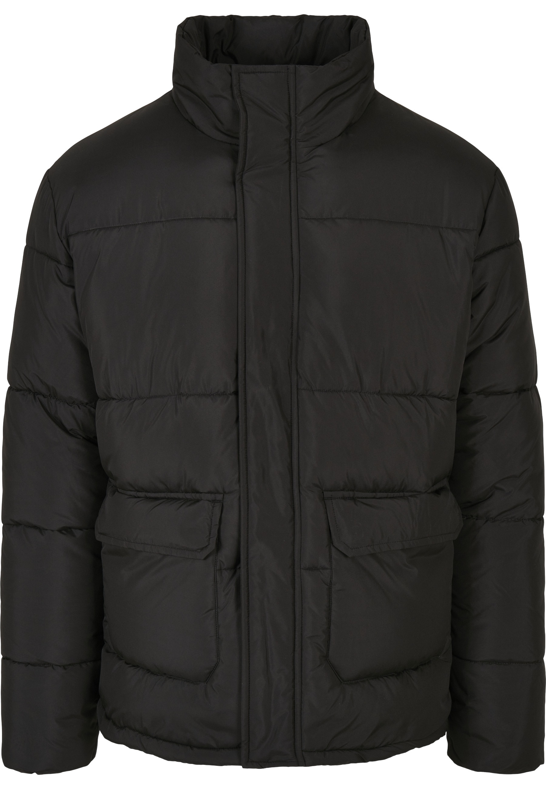 URBAN CLASSICS Winterjacke »Urban Classics Herren Short Puffer Jacket« 1 Stk. tlg. ohne Kapuze
