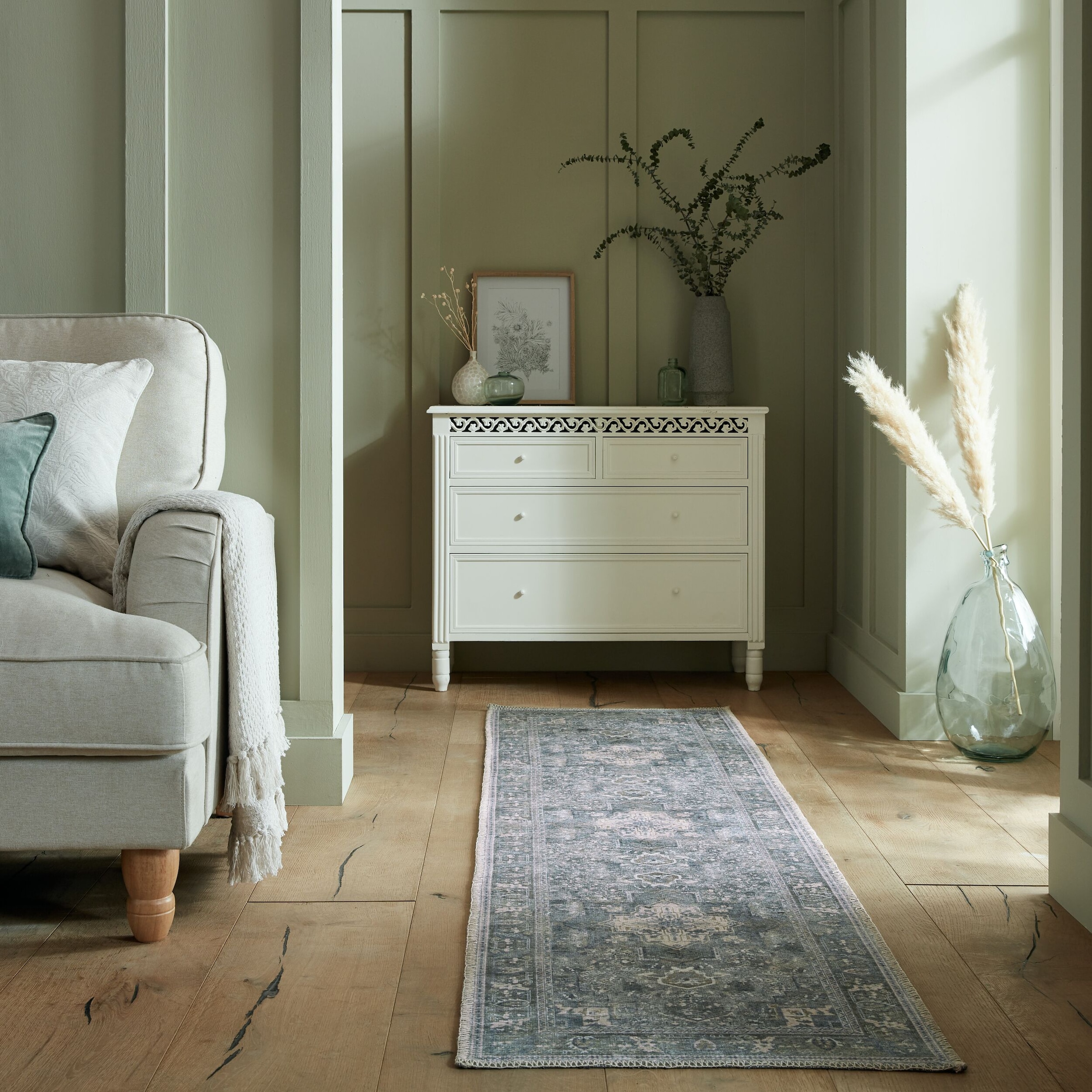 FLAIR RUGS Teppich »Windsor«, rechteckig, 4 mm Höhe, Waschbarer Teppich