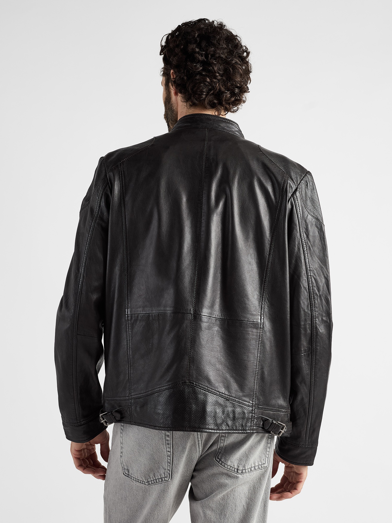 Bikerjacke JCC "6010007-2", Herren, Gr. XXL, braun, Obermaterial: 100% Lammleder; Futter: 100% Polyester; Ärmelfutter: 100% Polyester, Jacken 3