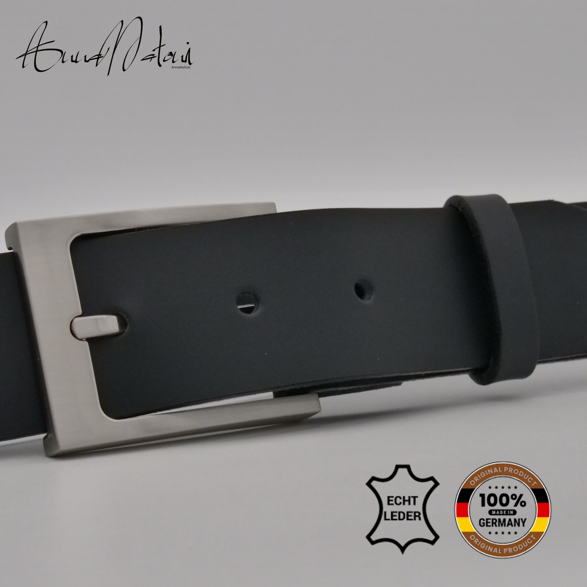 AnnaMatoni Ledergürtel "AnnaMatoni Damen Basic Ledergürtel 3,5cm echt Leder günstig online kaufen