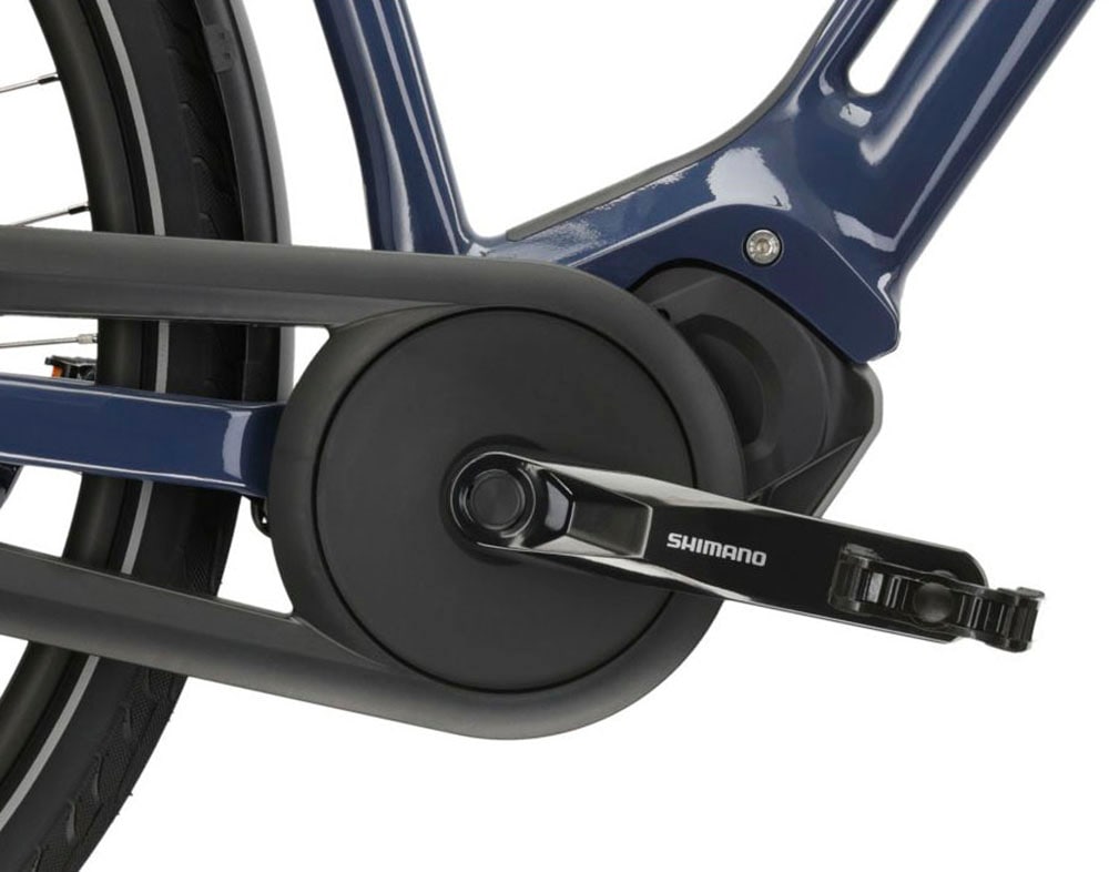 Kross E-Bike »E-Citybike Sentio Hybrid 4.0 28 Zoll blau«, 7 Gang, Shimano, NEXUS, Mittelmotor 250 W
