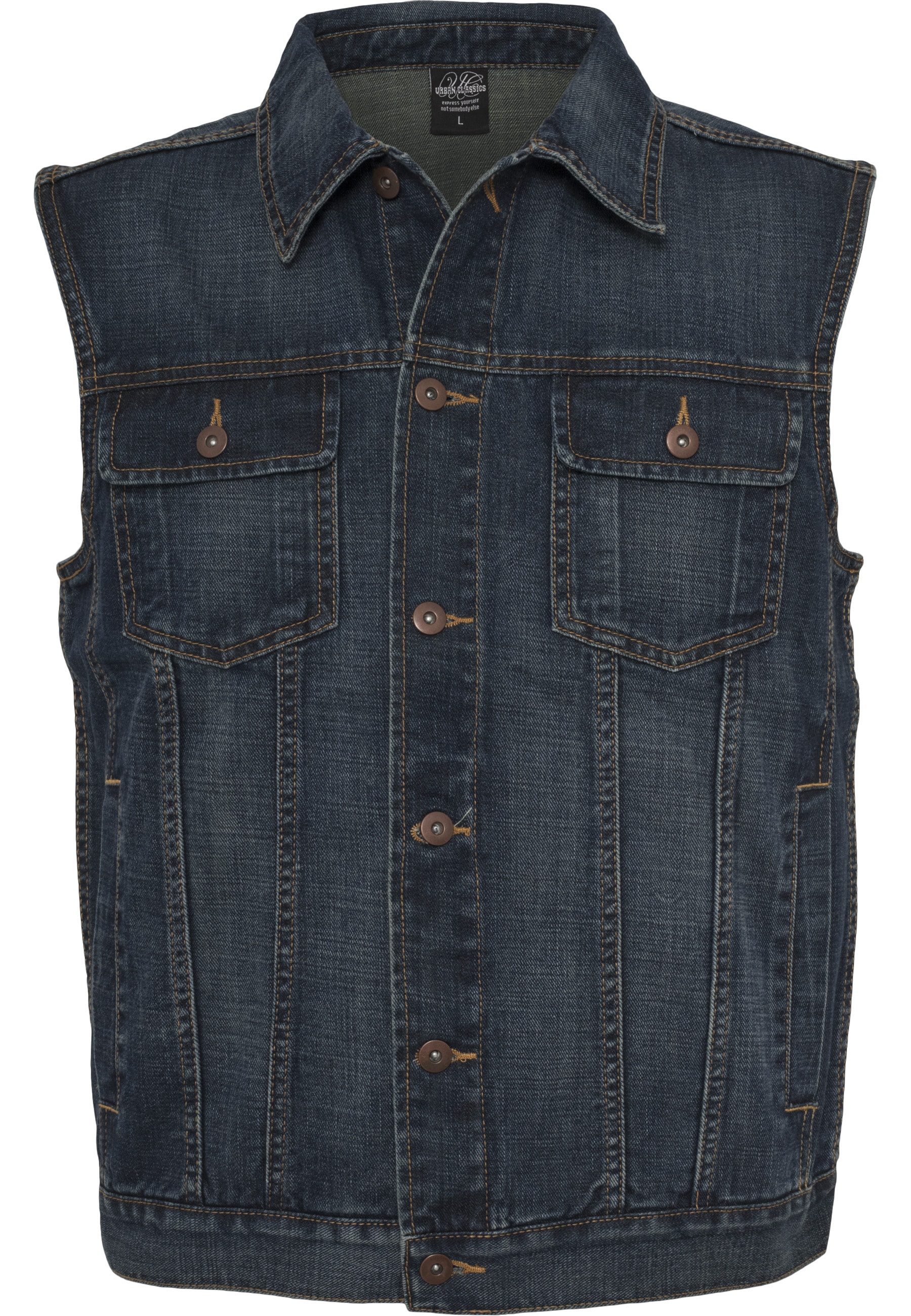 URBAN CLASSICS Jerseyweste "Urban Classics Herren Denim Vest" 1 günstig online kaufen
