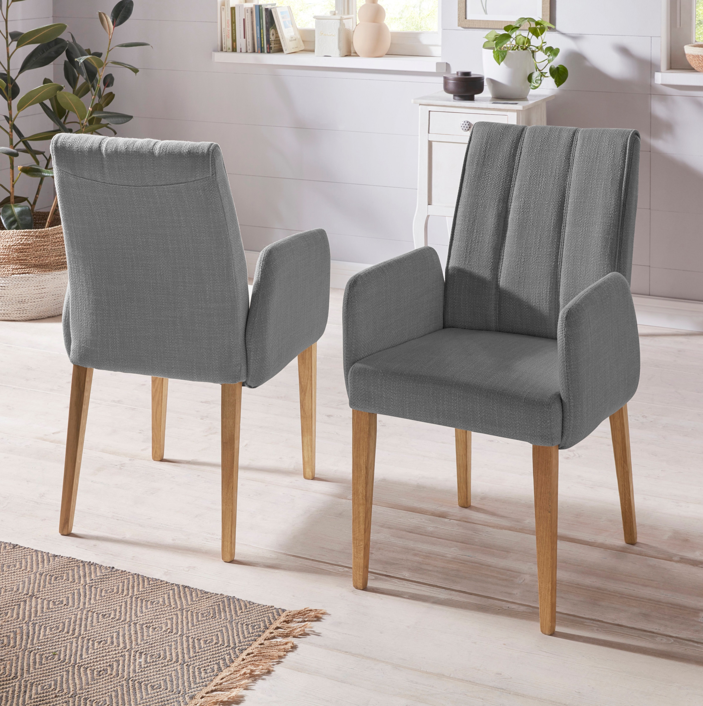 INOSIGN Armlehnstuhl () (1 Stück) Rückenlehne mit Steppung günstig online kaufen