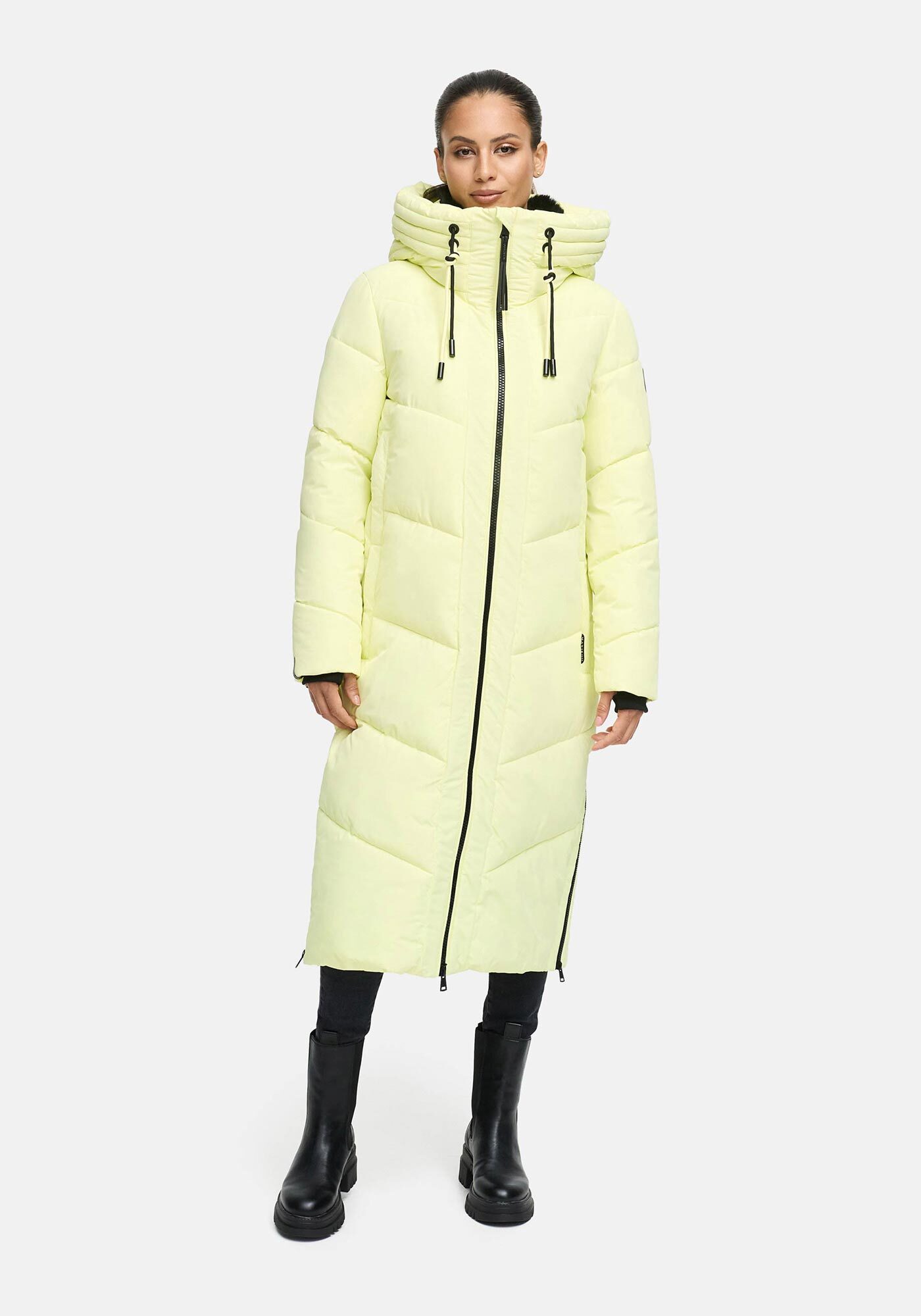 Thumbnail - Marikoo Winterjacke "Nadaree XVI" Stepp Mantel mit großer Kapuze