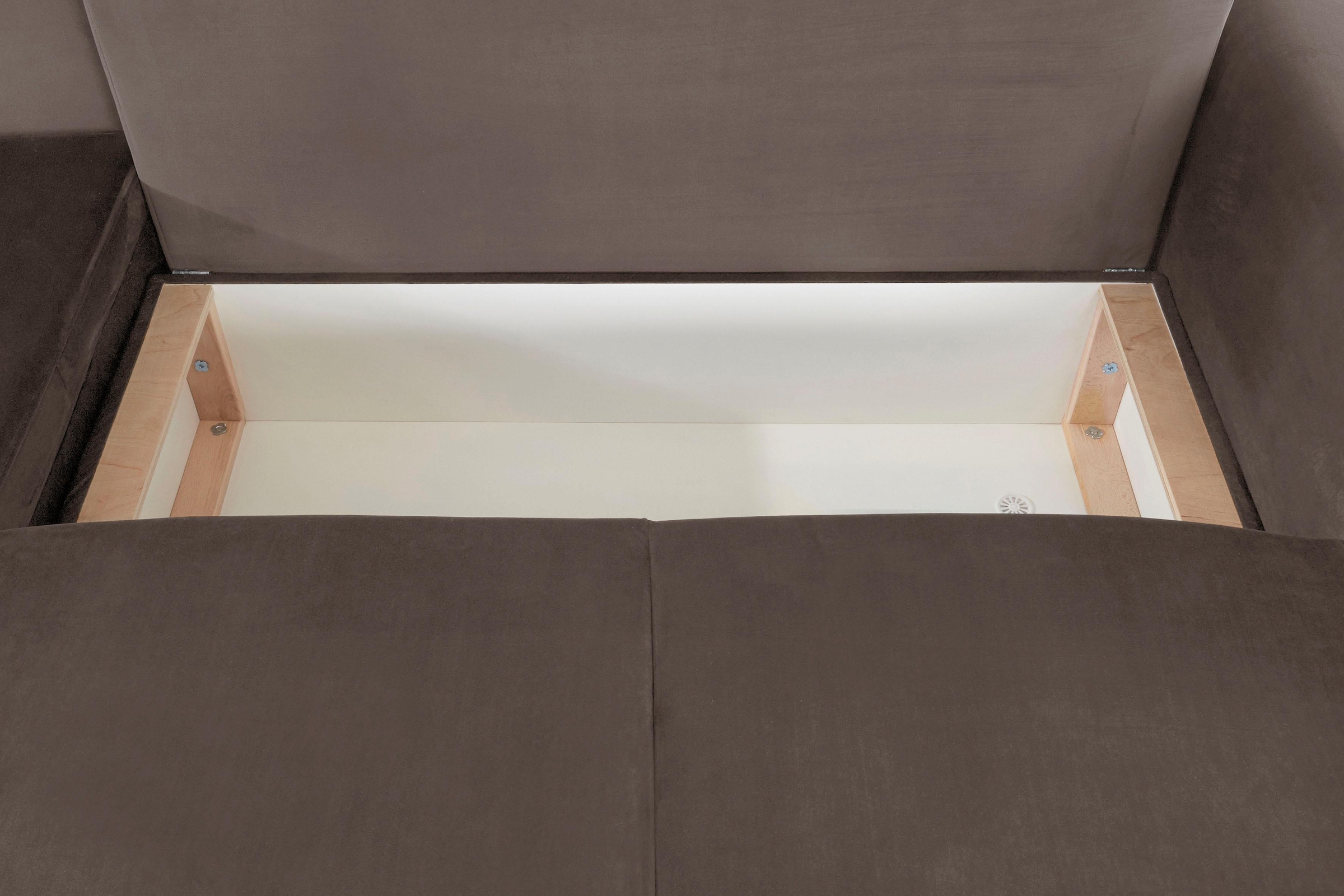 Guido Maria Kretschmer Home&Living Ecksofa »Györ«, L-Form, wahlweise mit Bettfunktion und Bettkasten incl. 2 Zierkissen
