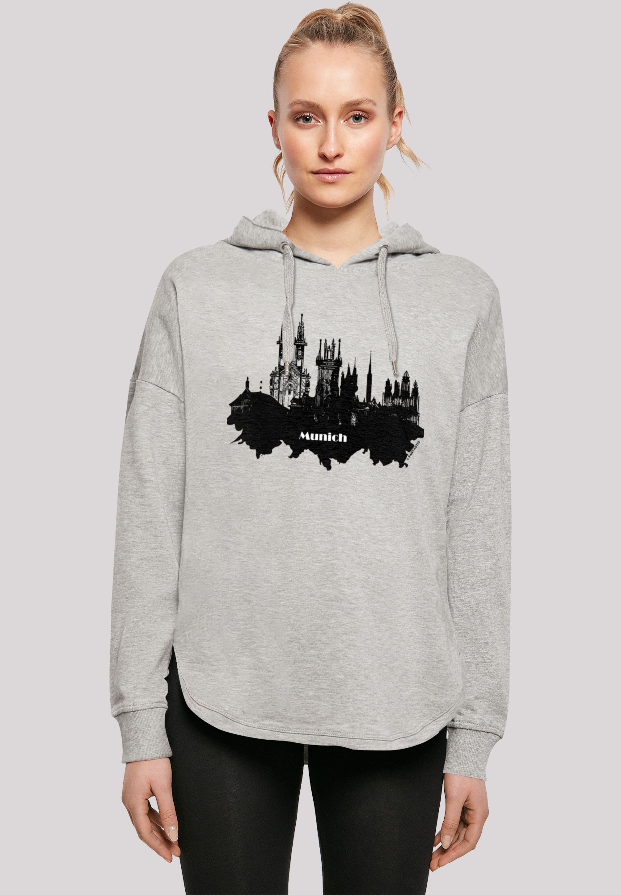 F4NT4STIC Kapuzenpullover "Cities Collection - Munich skyline", Print