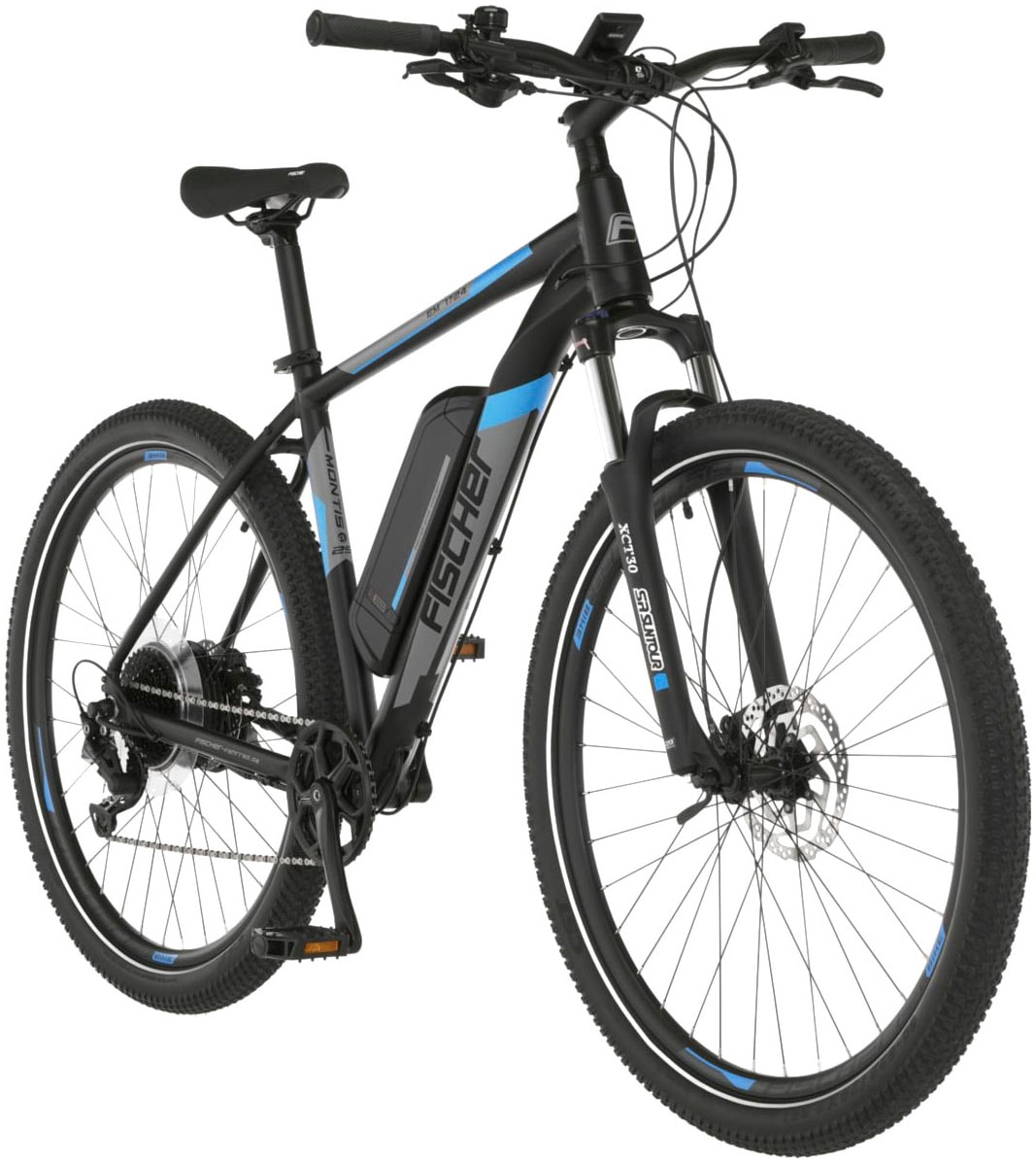 FISCHER Fahrrad E-Bike »MONTIS EM 1724 422«, 10 Gang, Pedelec, Elektrofahrrad für Damen u. Herren, MTB, Mountainbike
