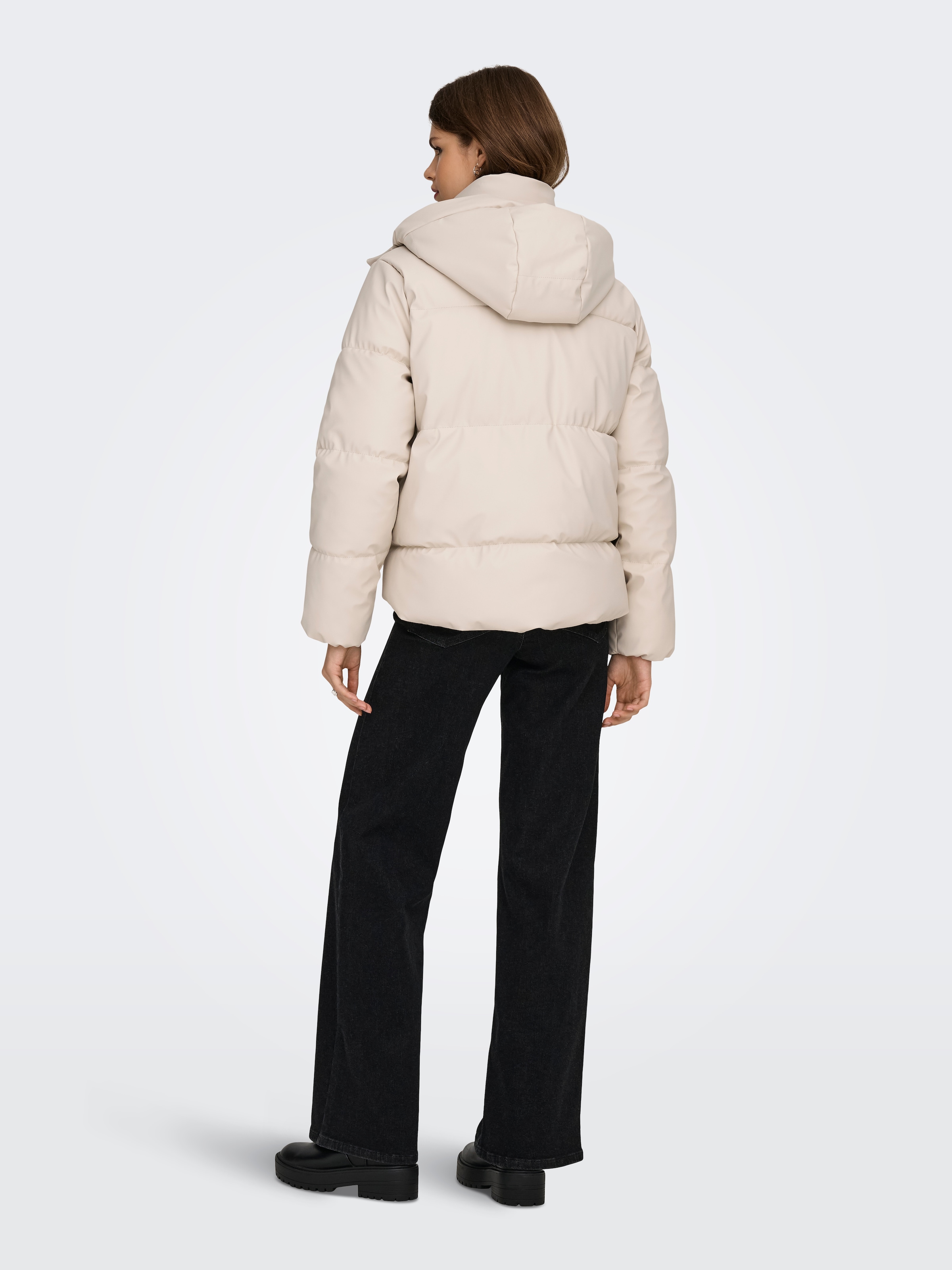 ONLY Steppjacke »ONLAGNES COATED PUFFER JACKET OTW« mit Kapuze