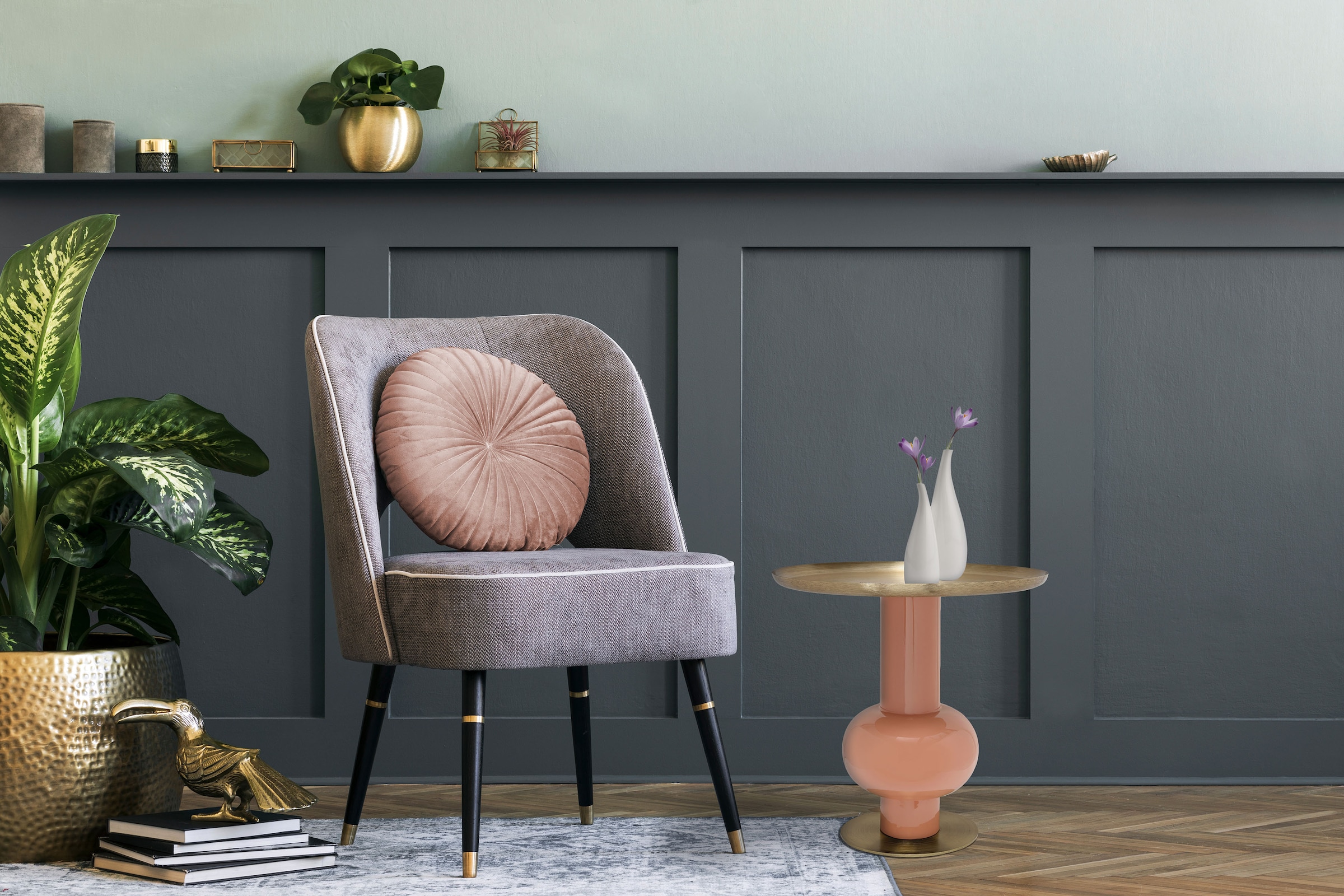 Kayoom "Art Deco 2225, Beistelltisch aus Eisen, dekoratives Design" 1 Stk. günstig online kaufen